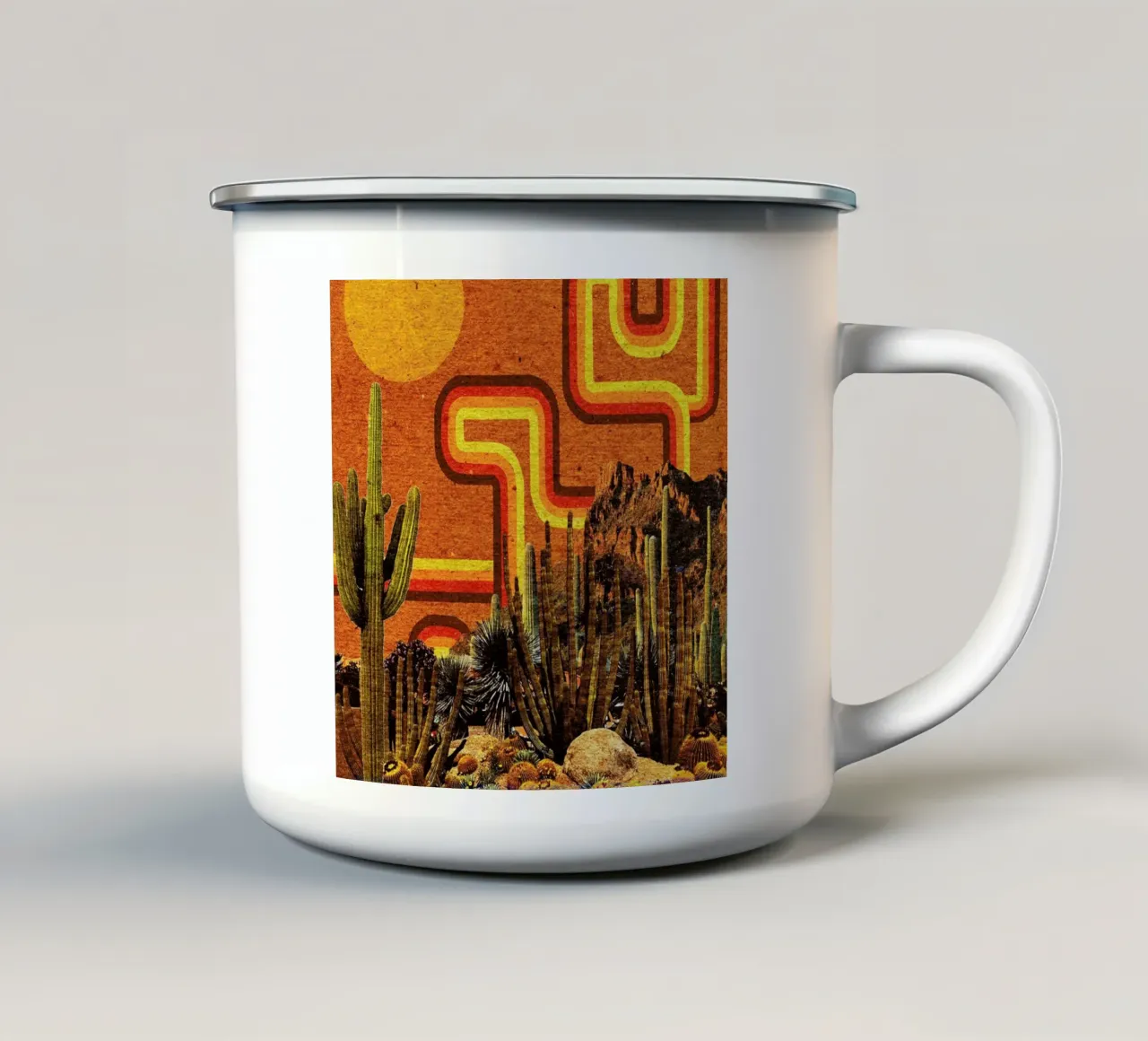 Desert Lines tazza in smalto da Kris Tate
