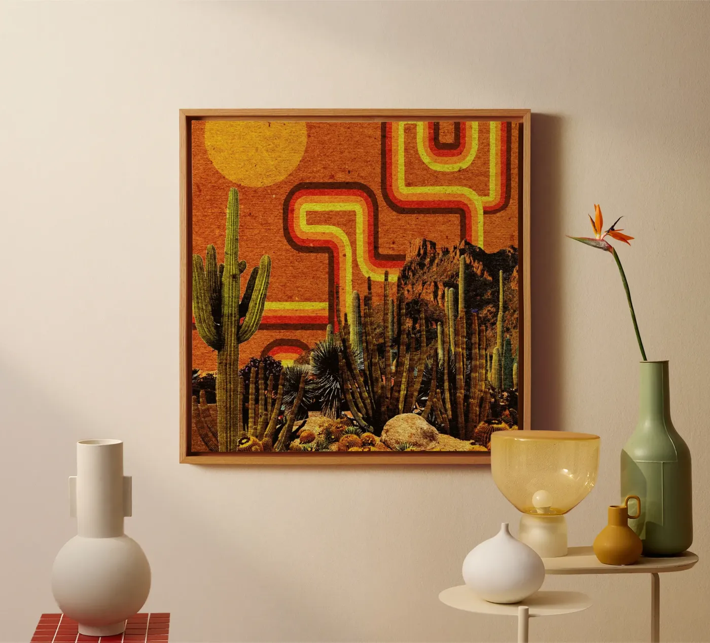 Desert Lines canvas by Kris Tate