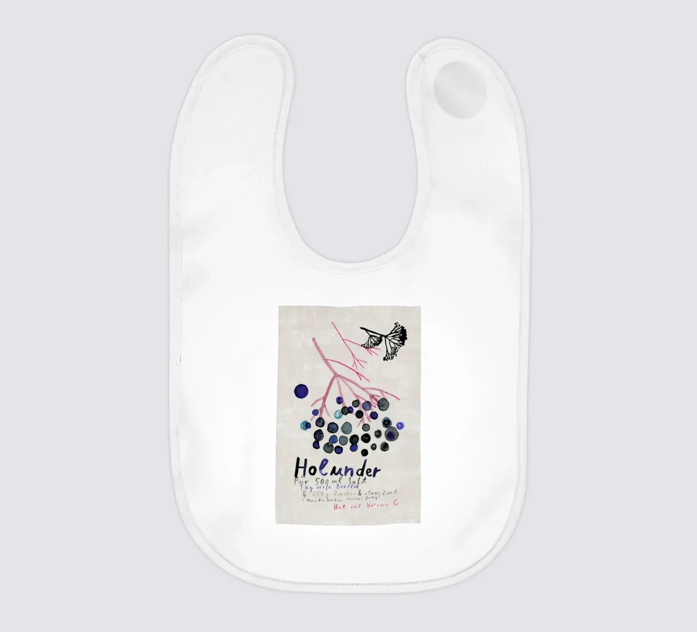 Hollunder baby slabbetje van Rinah Lang