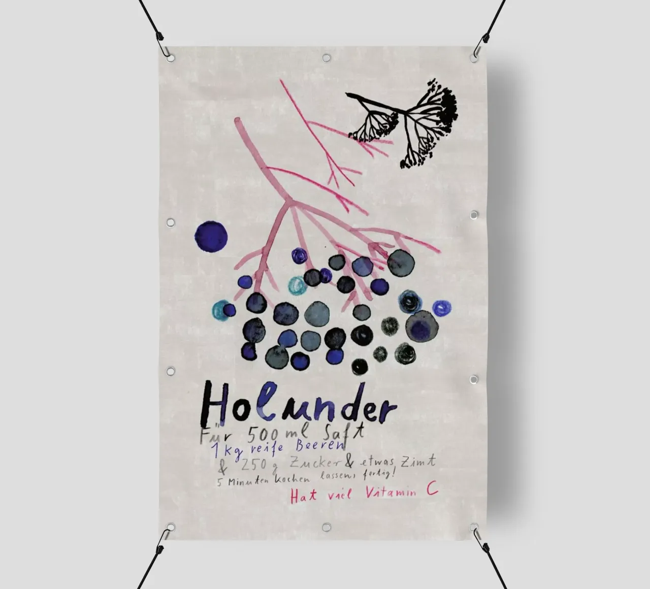 Hollunder telo in pvc da Rinah Lang