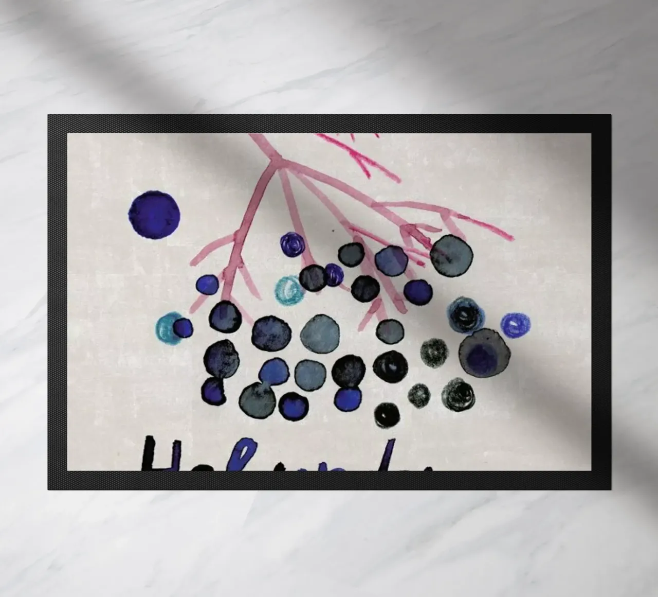 Hollunder doormat by Rinah Lang