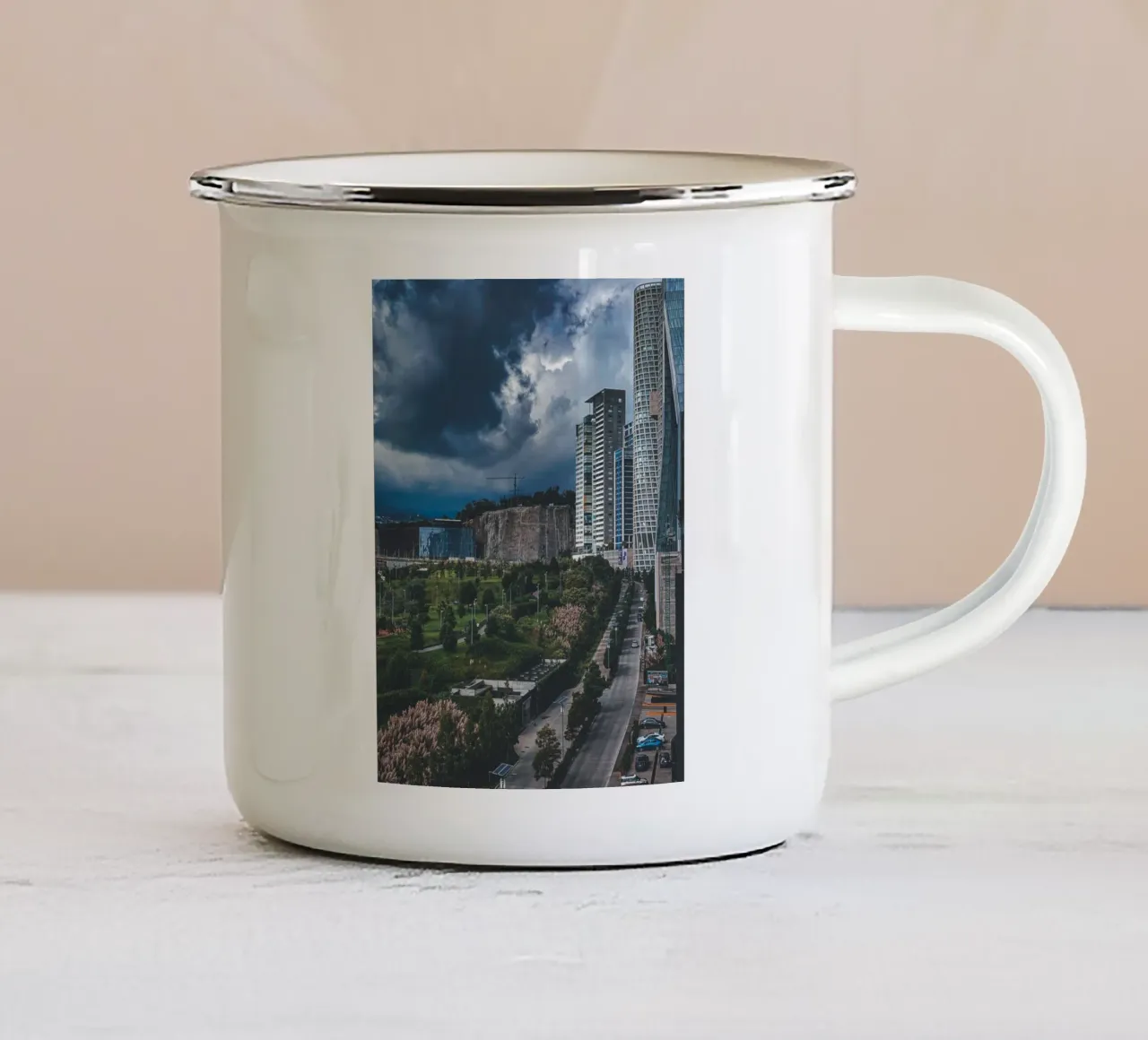 47 Città tazza in smalto da Bttn