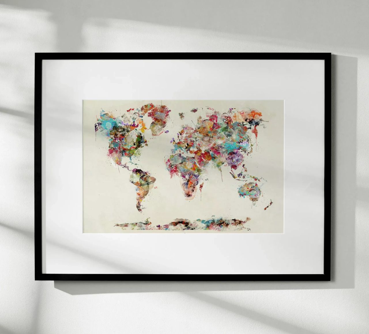 World Map Watercolor poster by Brian Buckley