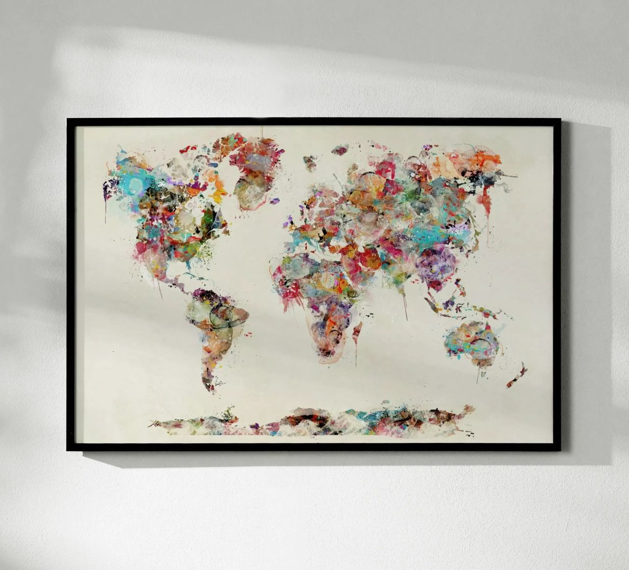 World Map Watercolor poster by Brian Buckley