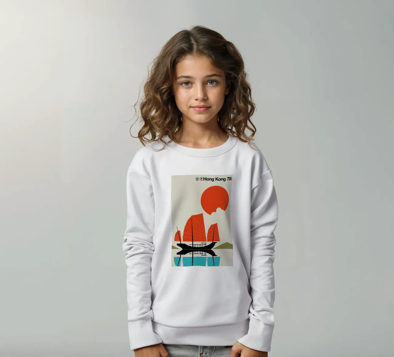 Hong Kong 78 kids sweatshirt by Bo Lundberg