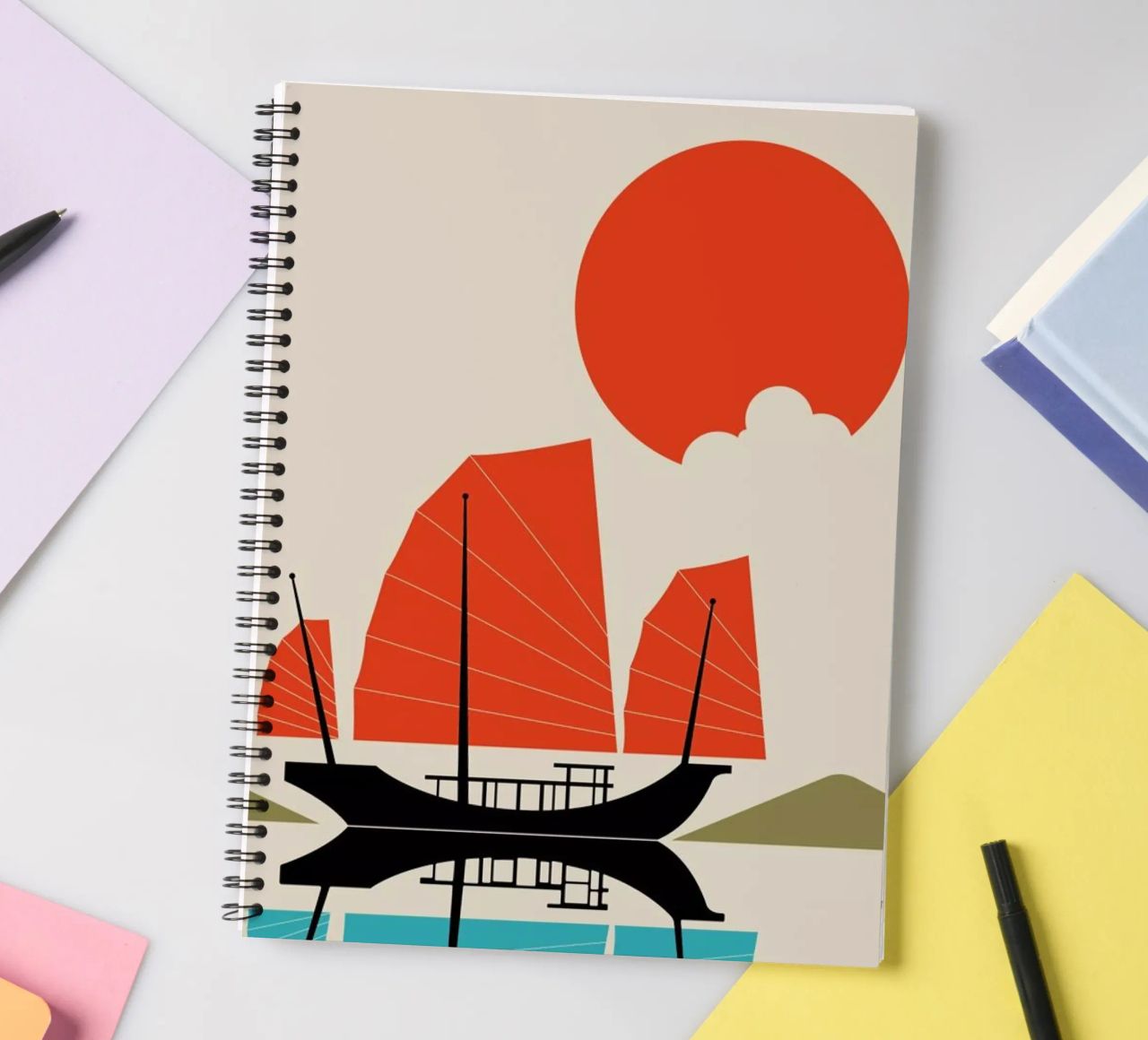 Hong Kong 78 spiral notebook by Bo Lundberg