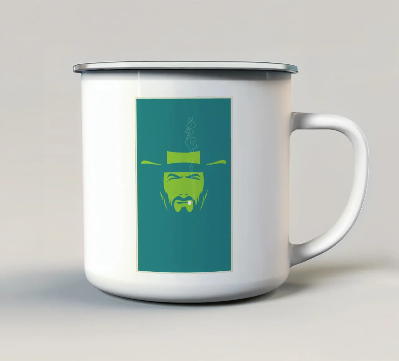 Clint Emaille Tasse von Bruno Morphet