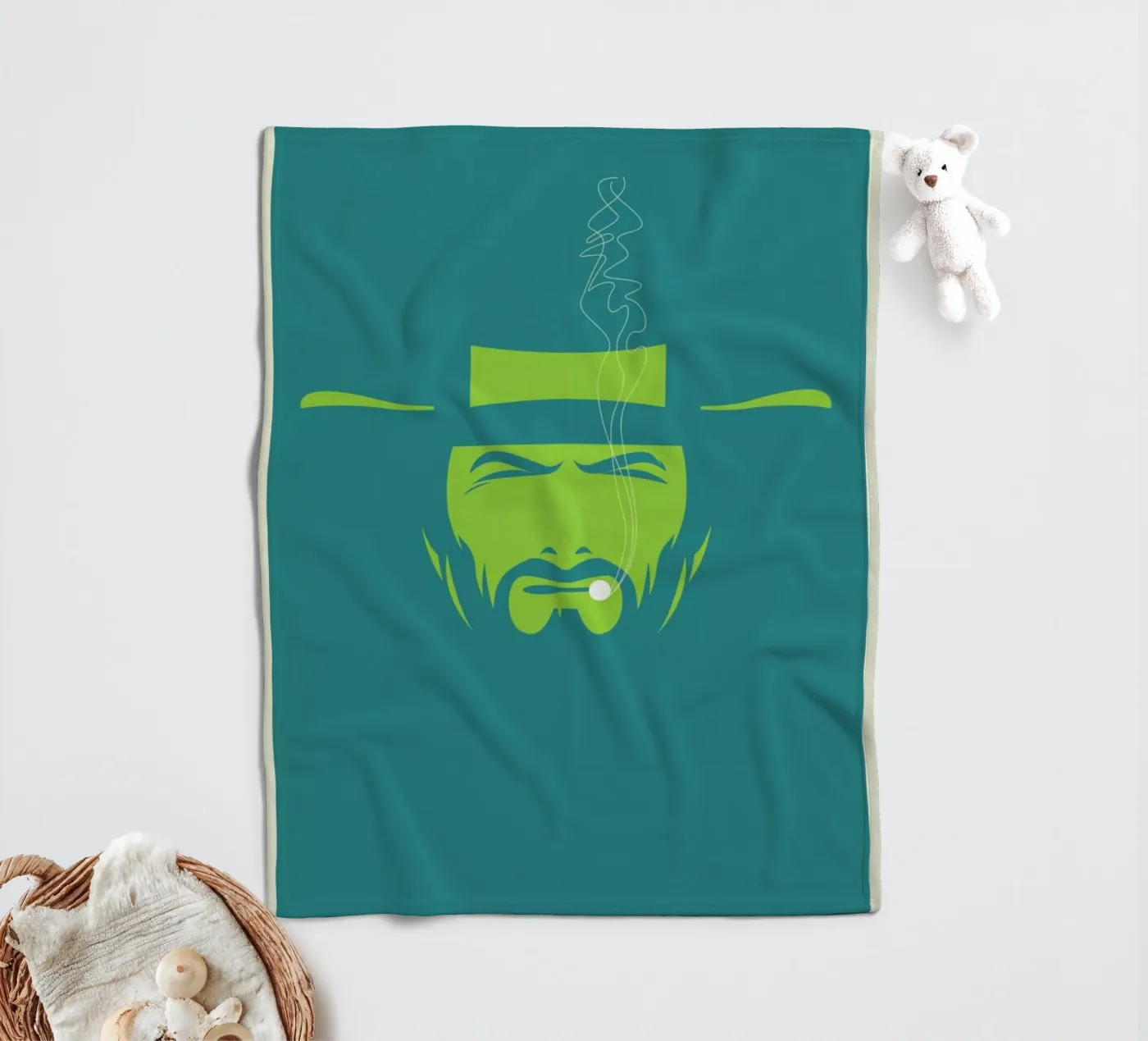 Clint fleece blanket by Bruno Morphet