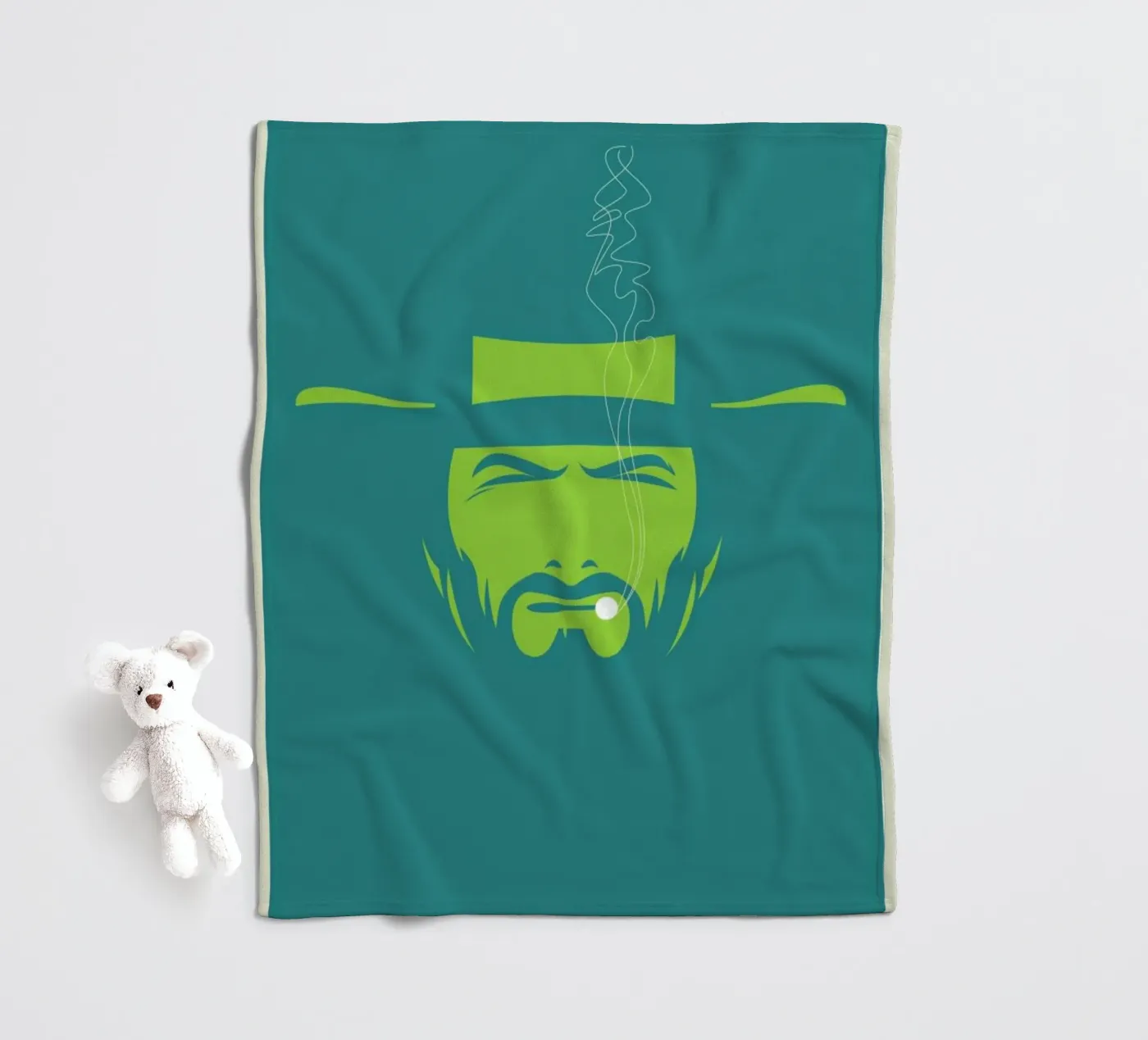 Clint fleece blanket by Bruno Morphet