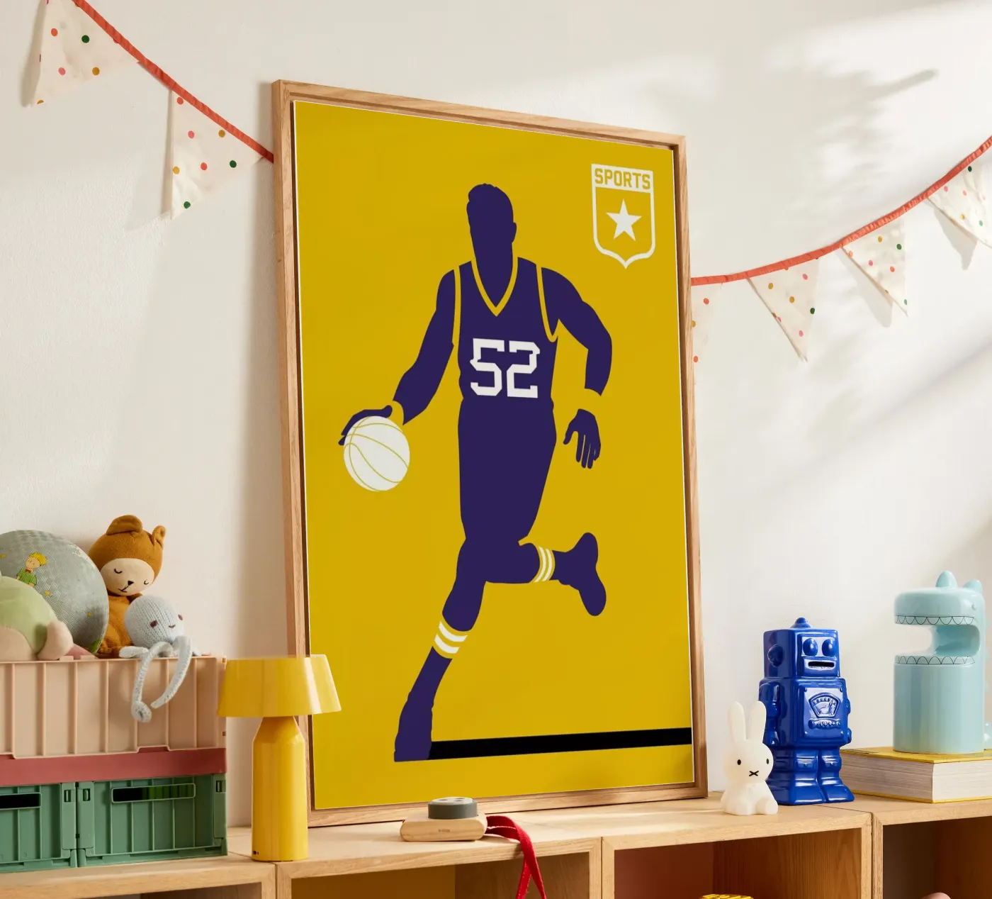 Basketball acryl van Bo Lundberg