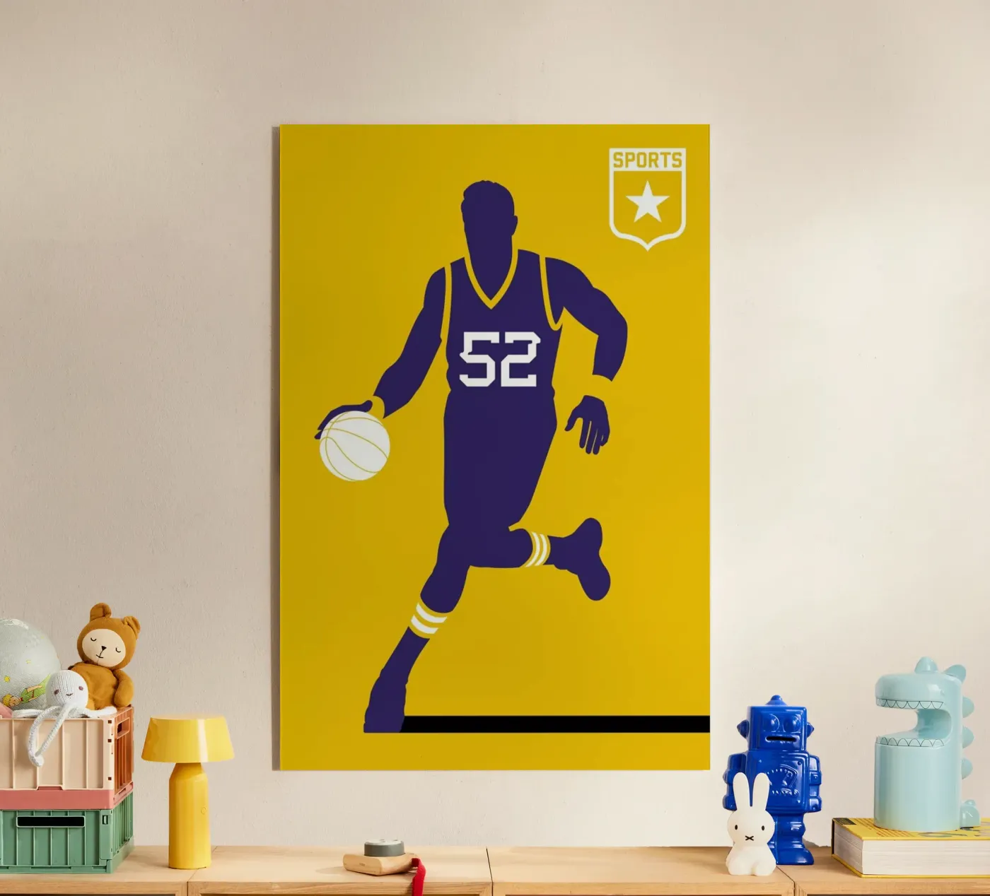Basketball acryl van Bo Lundberg