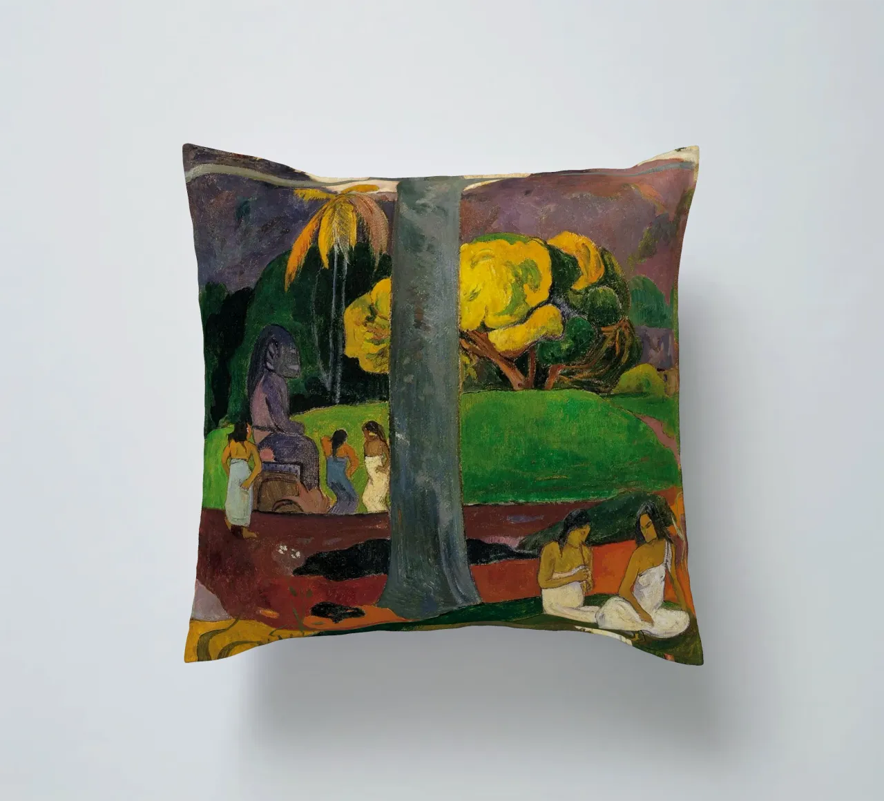 Paul Gauguin - Mata Mua decorative cushion by Timeless Artworks