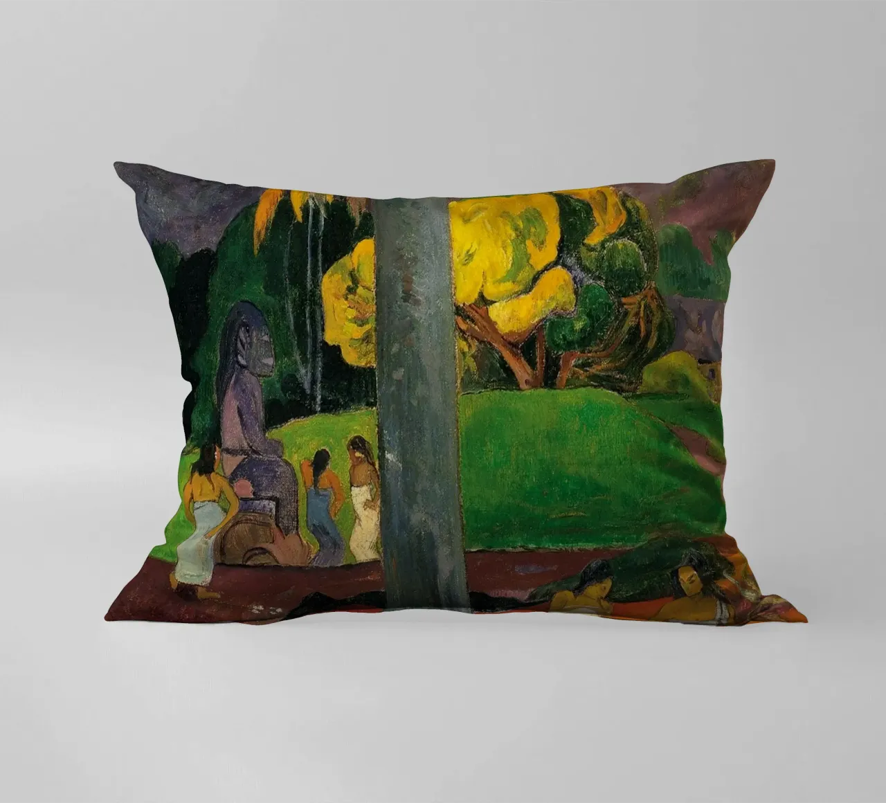 Paul Gauguin - Mata Mua decorative cushion by Timeless Artworks