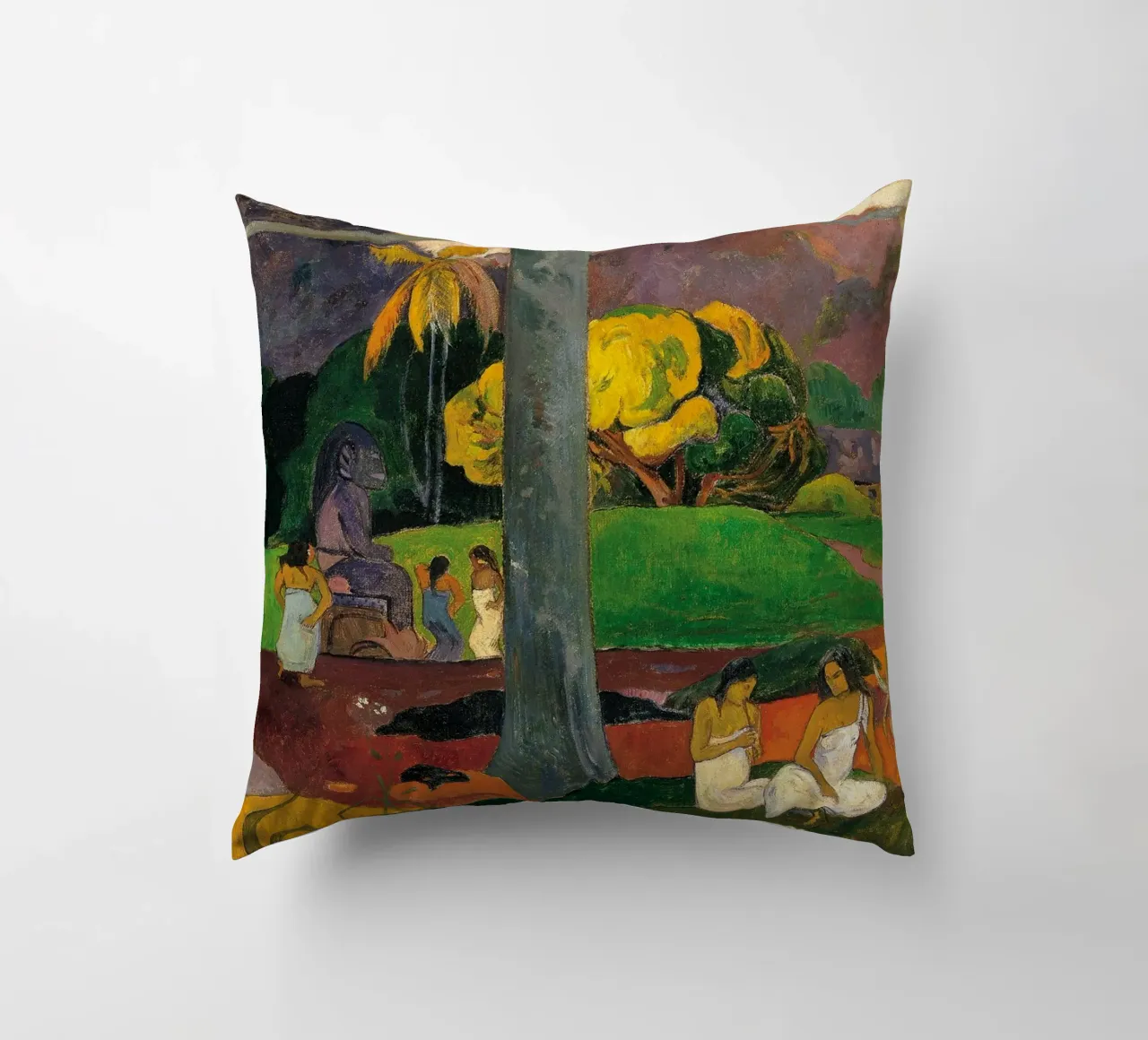 Paul Gauguin - Mata Mua decorative cushion by Timeless Artworks