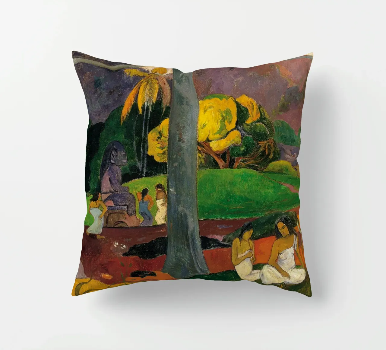 Paul Gauguin - Mata Mua decorative cushion by Timeless Artworks