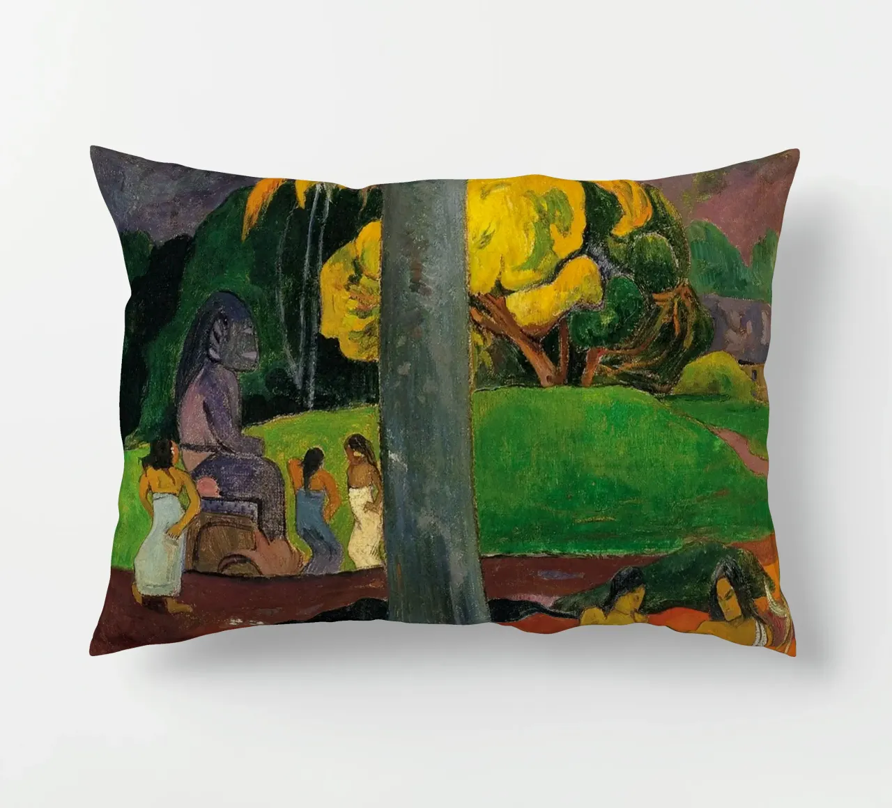 Paul Gauguin - Mata Mua decorative cushion by Timeless Artworks