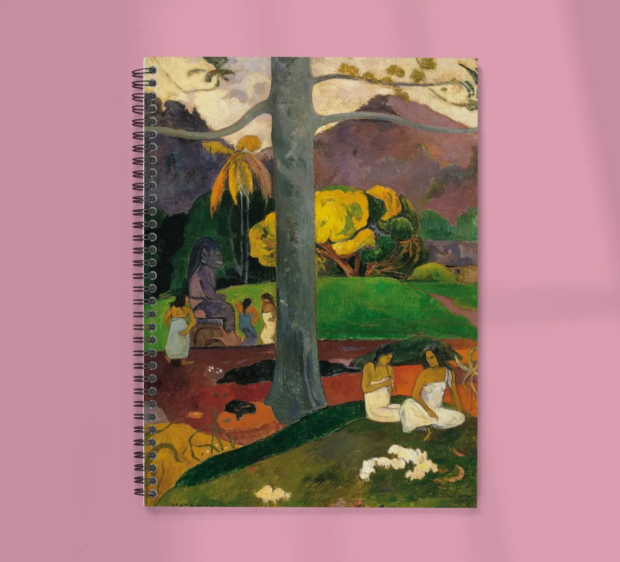 Paul Gauguin - Mata Mua spiral notebook by Timeless Artworks
