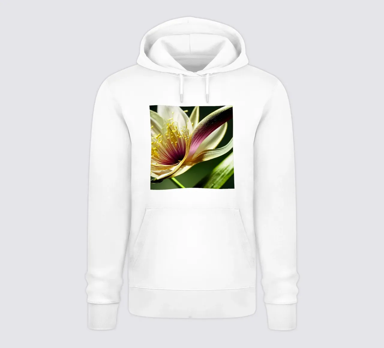 Macro Flor de lirio de los monzones sudadera con capucha de Bold Blooms