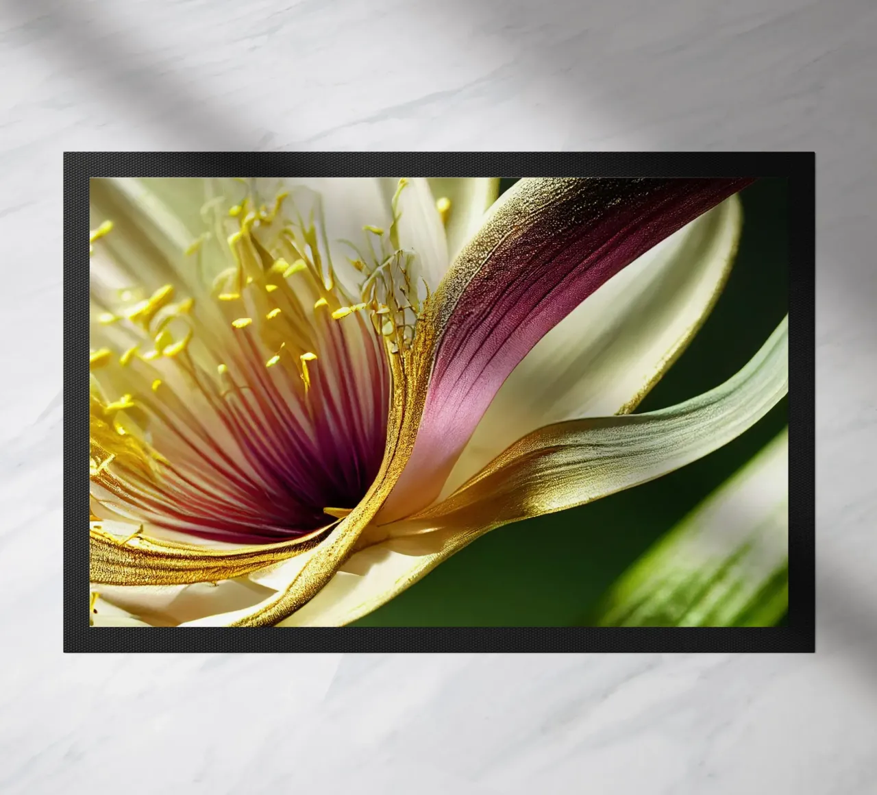 Macro Flor de lirio de los monzones felpudo de Bold Blooms