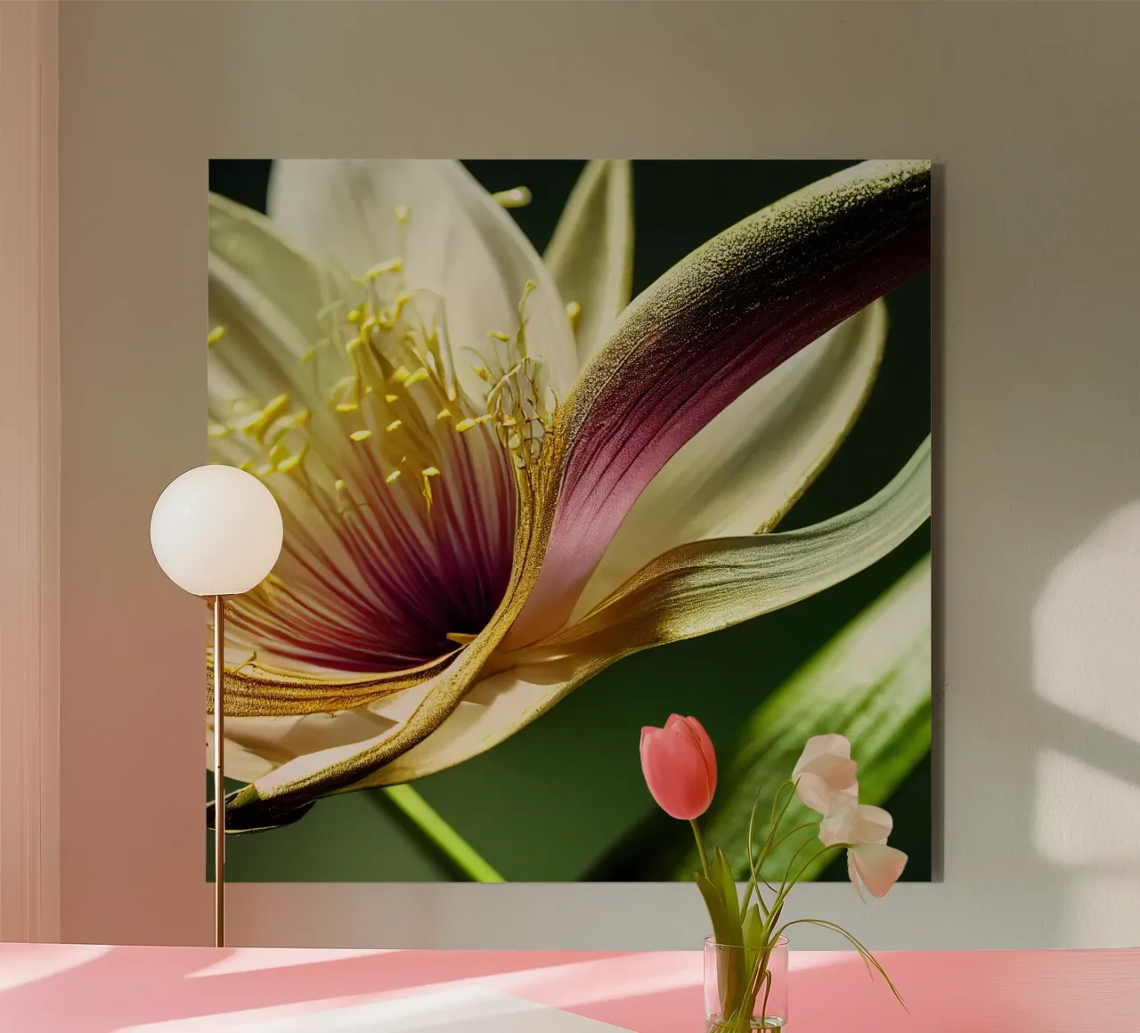 Macro fiore di giglio monsonico alluminio dibond da Bold Blooms