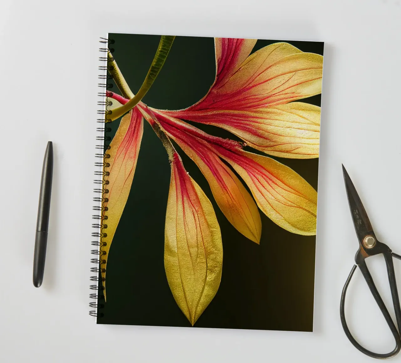 Macro Mountain Laurel Flower spiral notebook by Bold Blooms