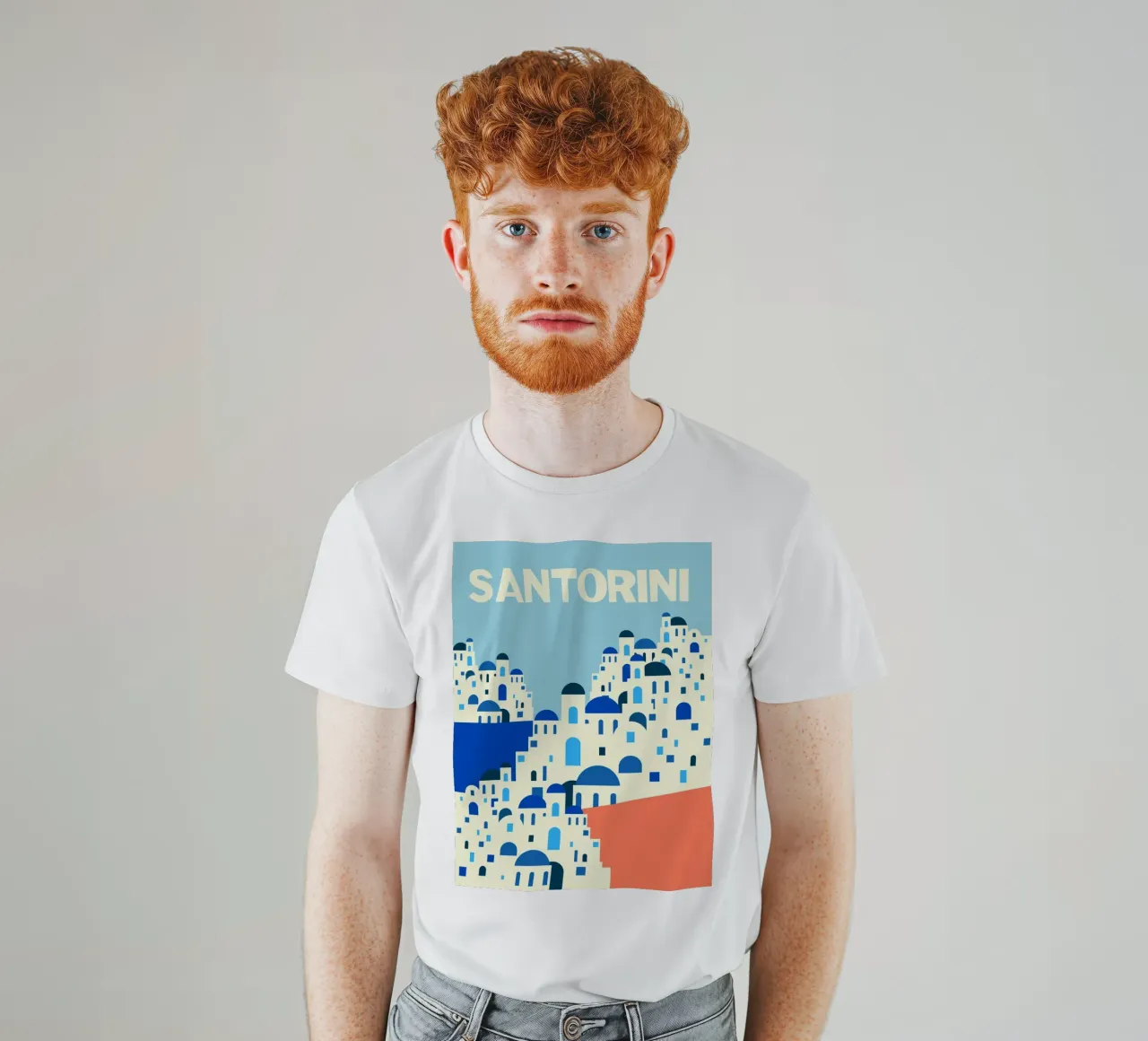 Santorini Summer t-shirt da susanapaz