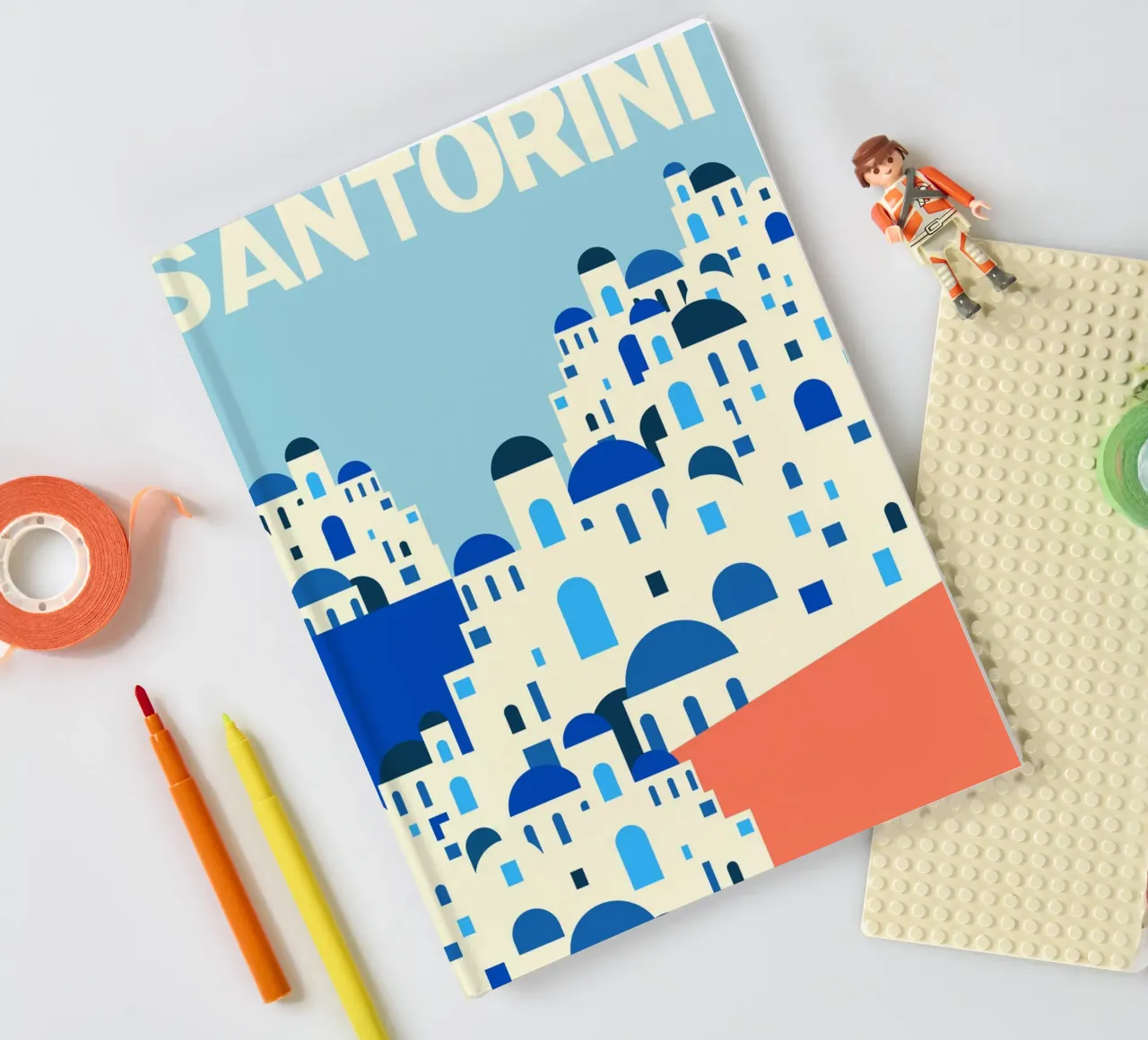 Santorini Summer notebook by susanapaz
