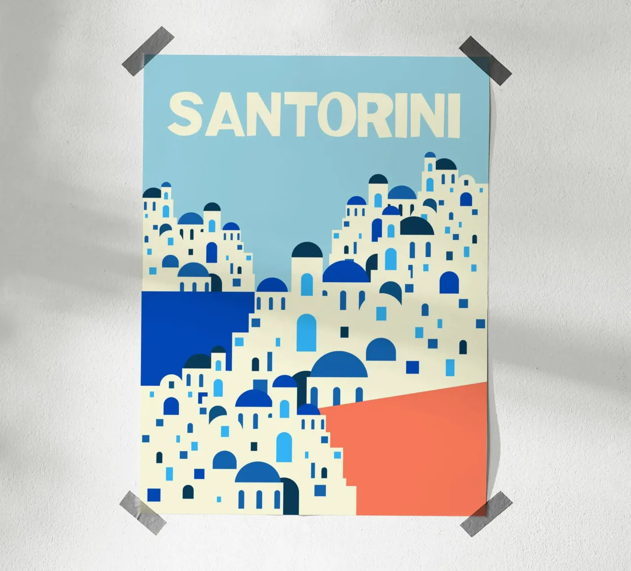 Santorini Summer carta hahnemühle da susanapaz
