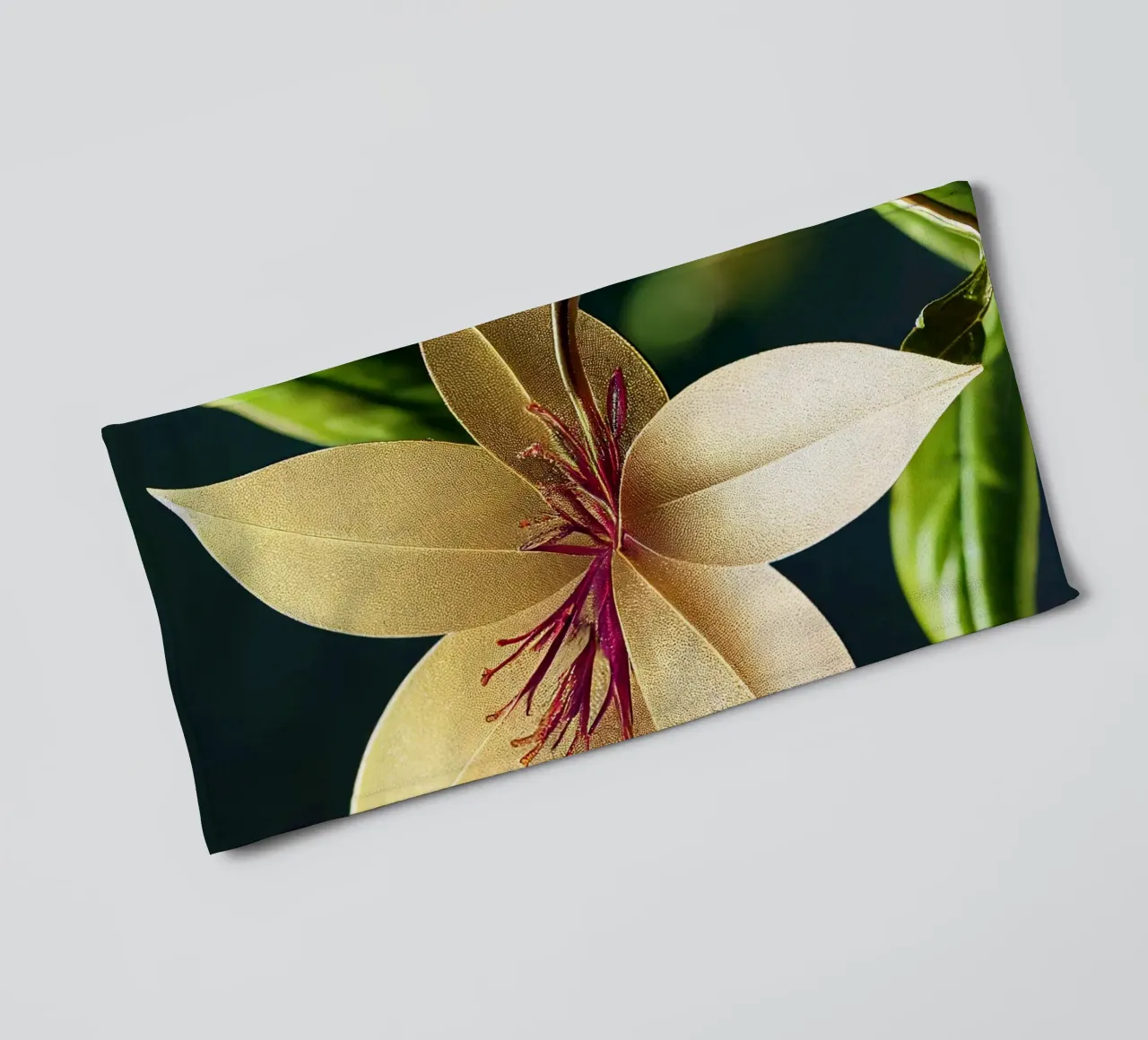 Macro Laurierbloem badhanddoek van Bold Blooms