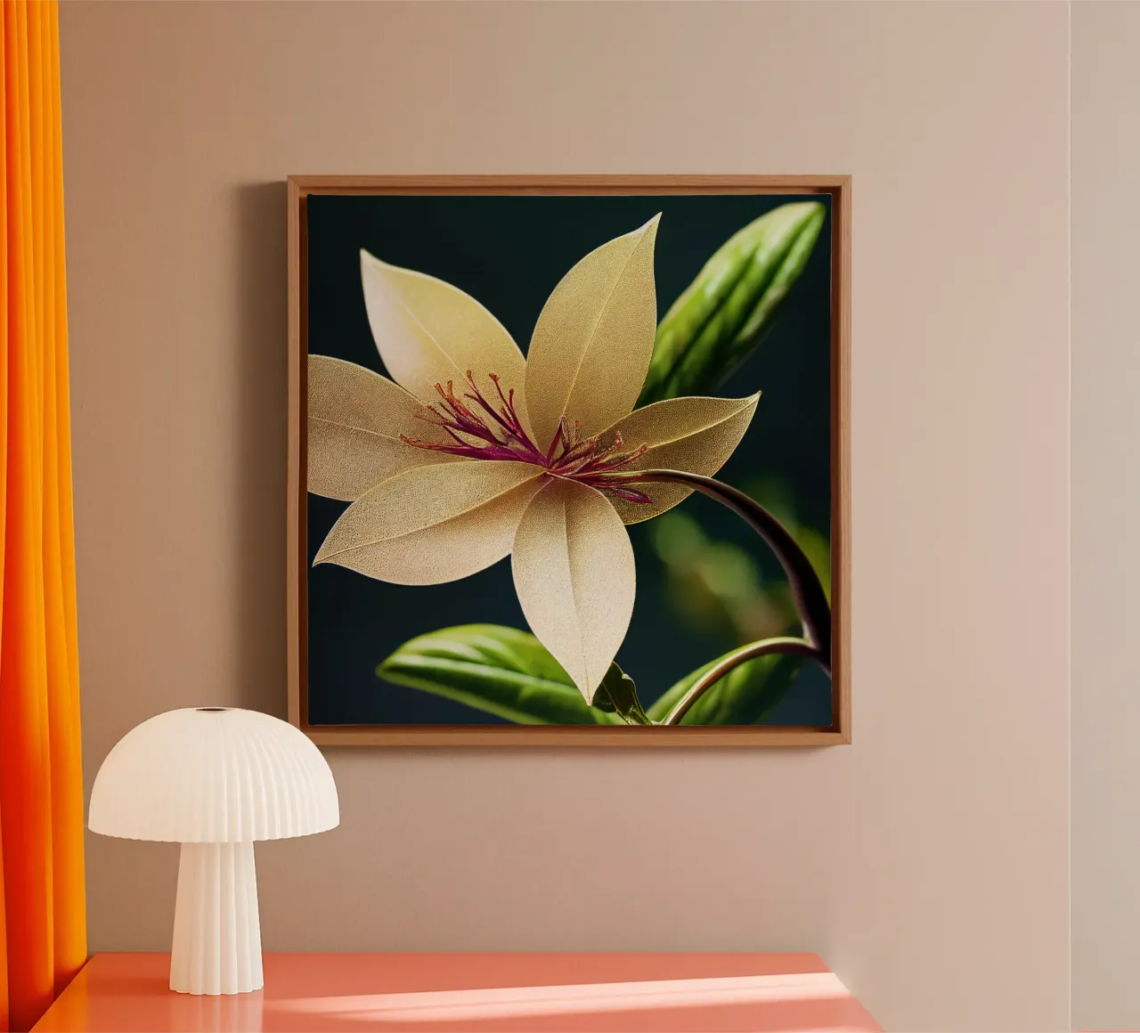 Macro Laurierbloem canvas van Bold Blooms