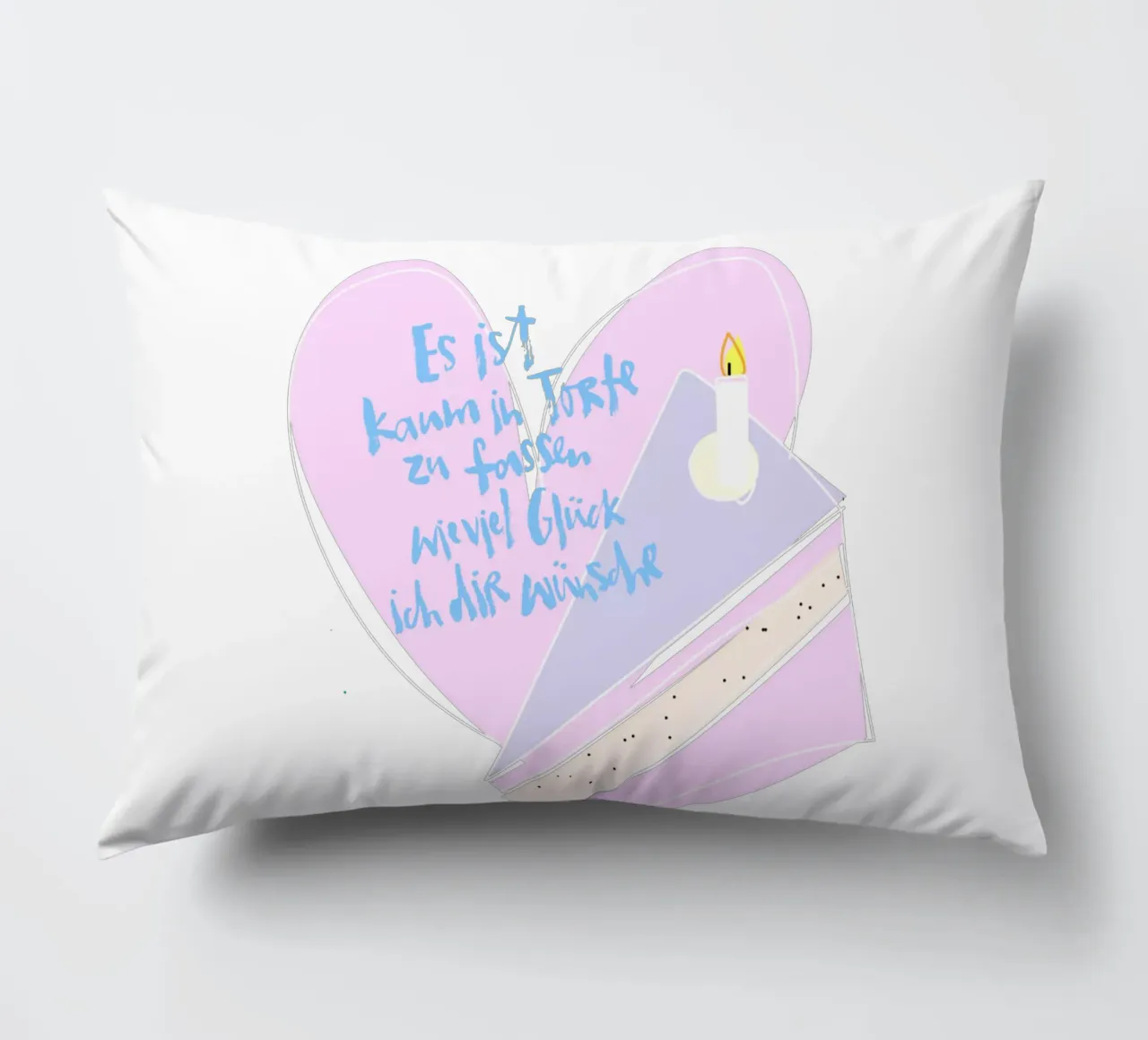 Kaum in Torte zu fassen cuscino da Brushmeetspaper