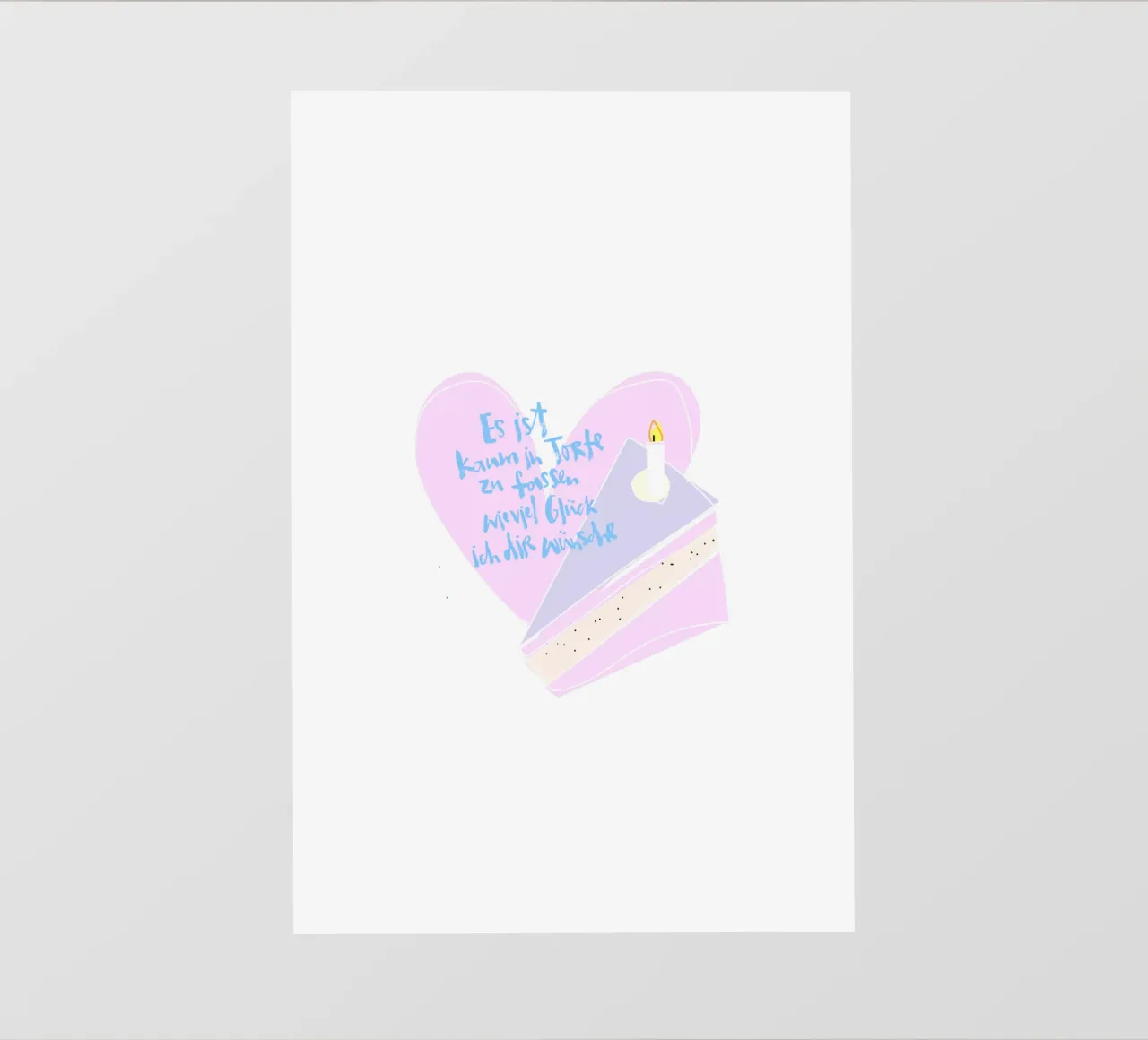 Kaum in Torte zu fassen telo in pvc da Brushmeetspaper