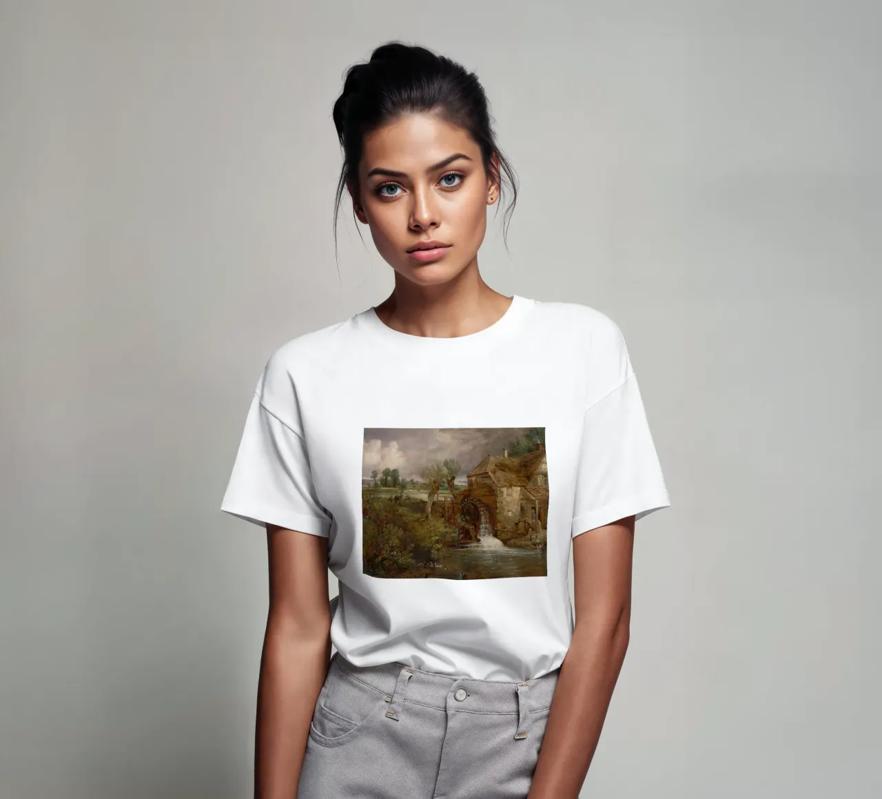 John Constable - Mulino di Parham, Gillingham t-shirt da Timeless Artworks