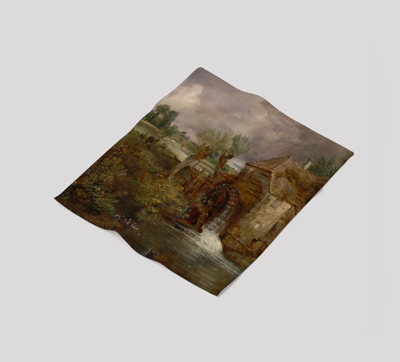 John Constable - Mulino di Parham, Gillingham coperta in pile da Timeless Artworks