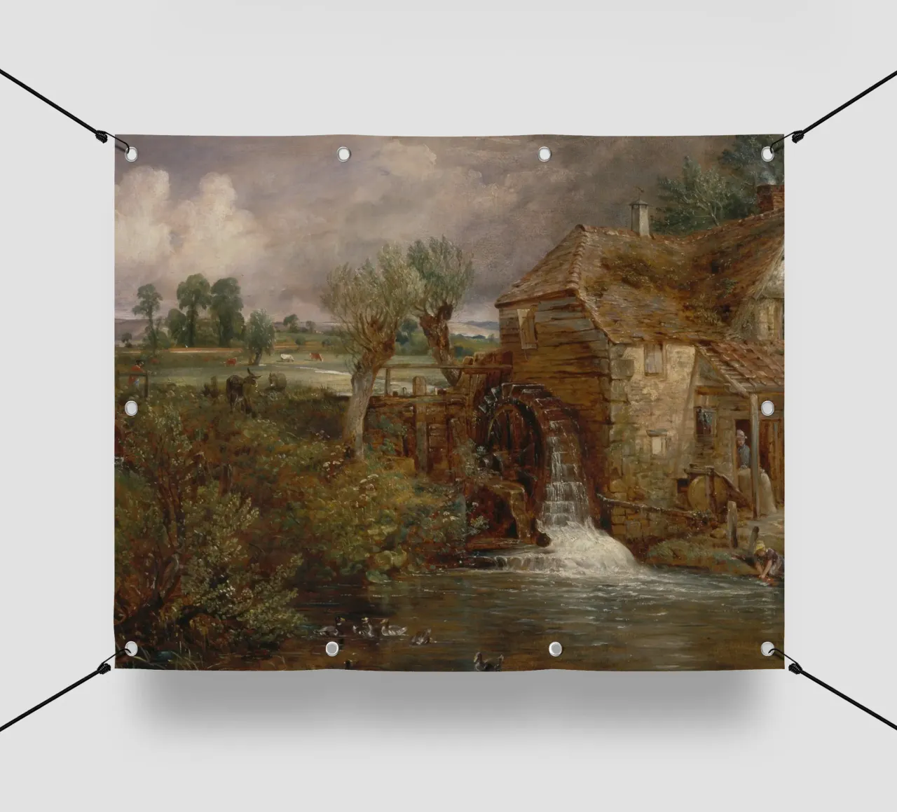 John Constable - Mulino di Parham, Gillingham telo in pvc da Timeless Artworks