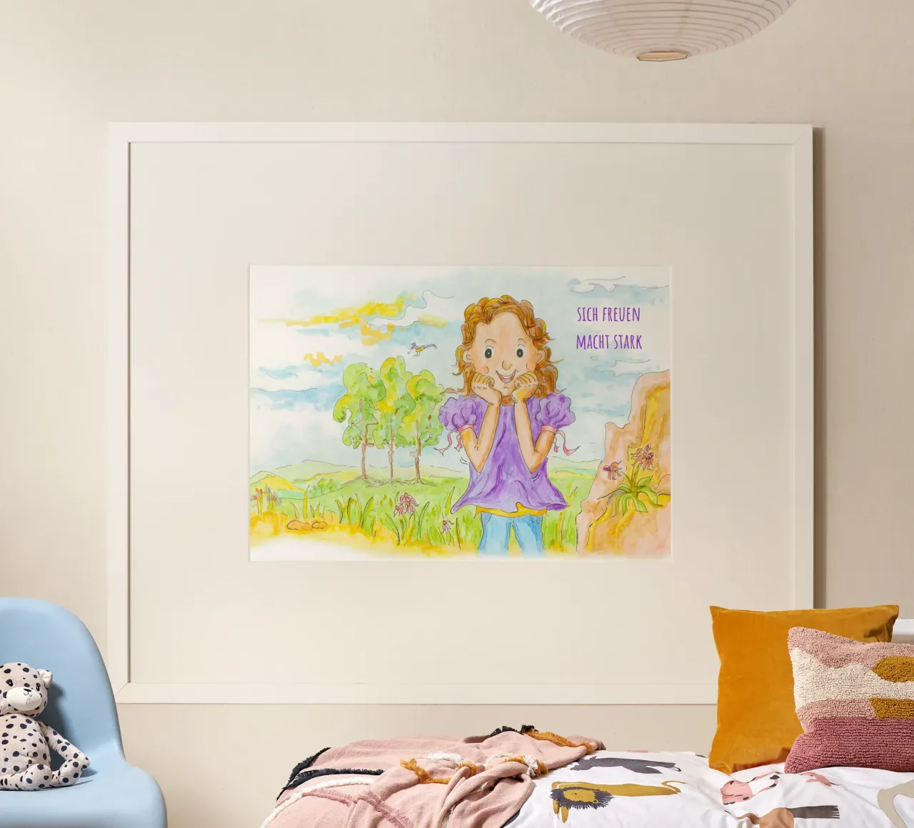 essere felici rende forti poster da MutMalerin
