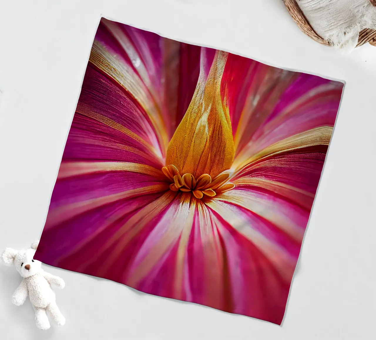 Macro fiore di Murraya coperta in pile da Bold Blooms