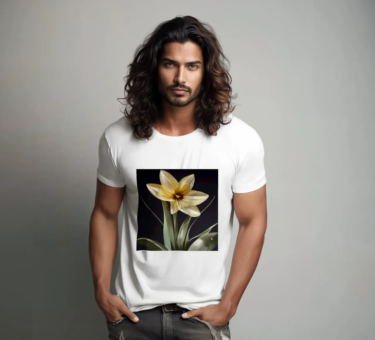 Macro fiore di narciso t-shirt da Bold Blooms