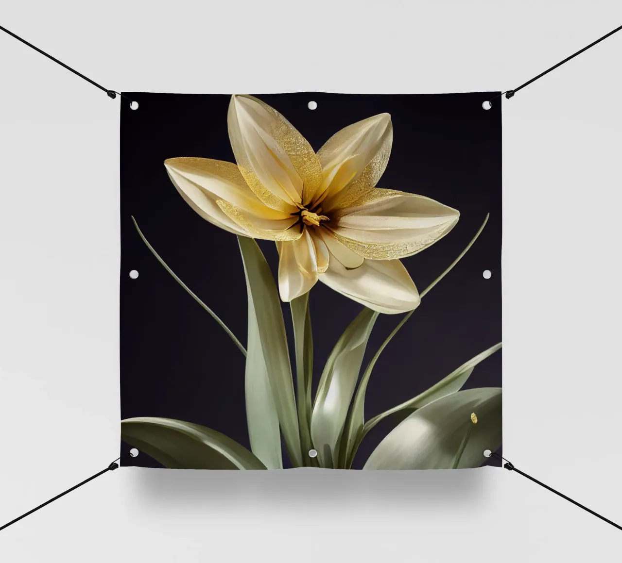 Macro fiore di narciso telo in pvc da Bold Blooms
