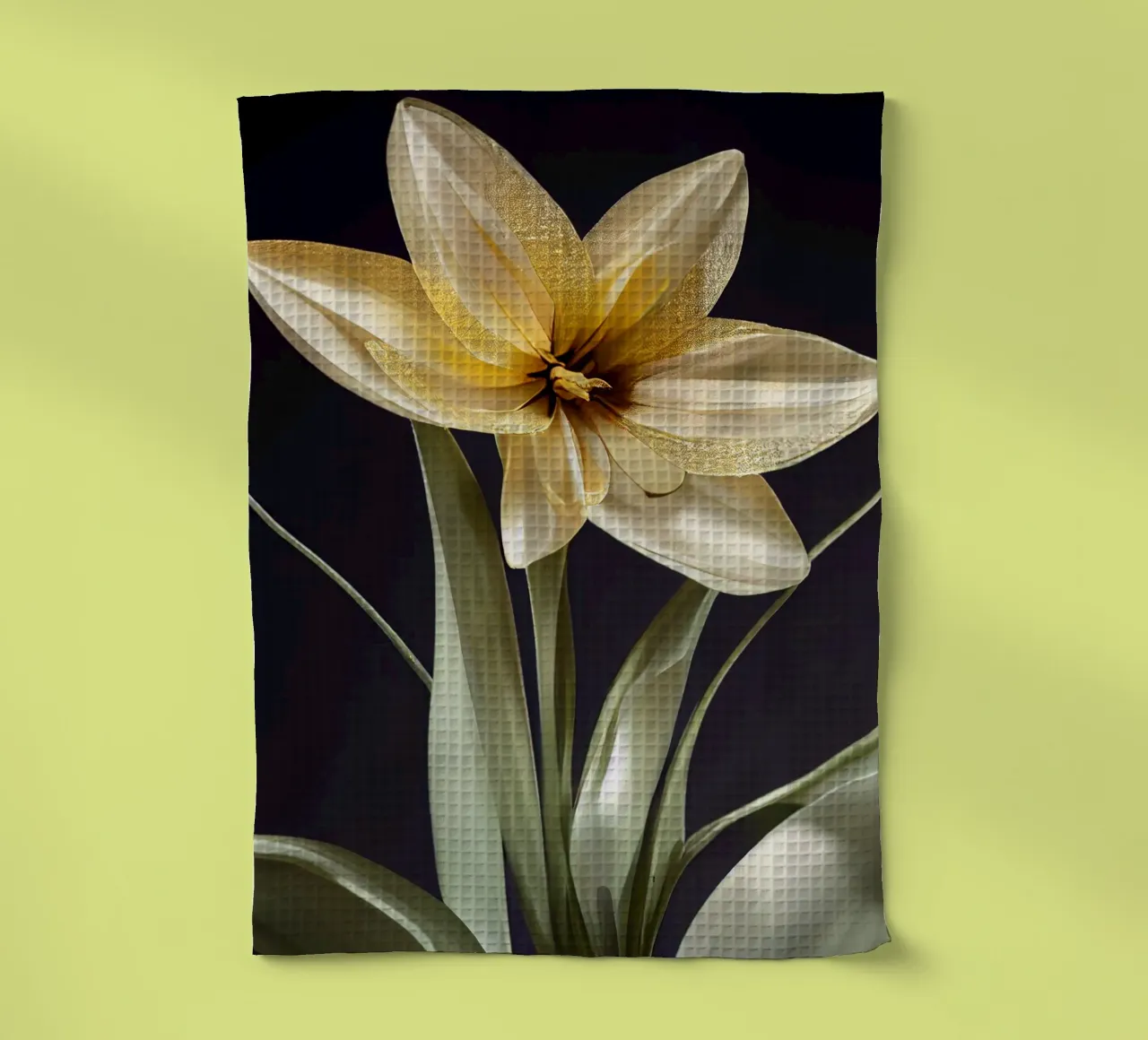 Macro fiore di narciso canovaccio da cucina da Bold Blooms