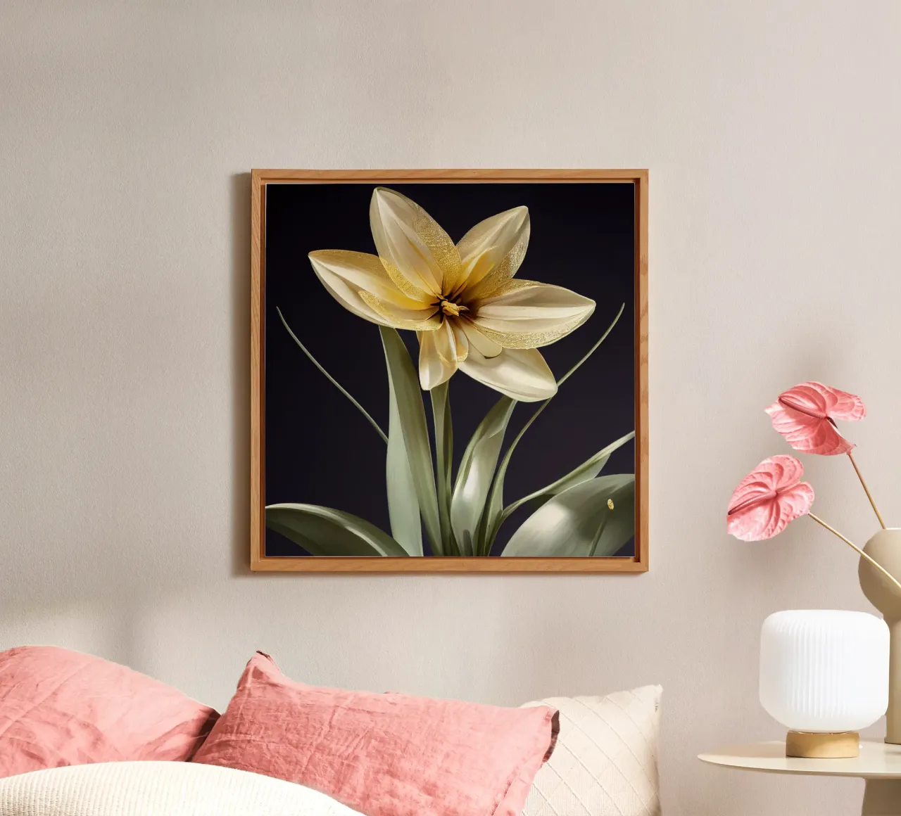 Macro fiore di narciso alluminio dibond da Bold Blooms