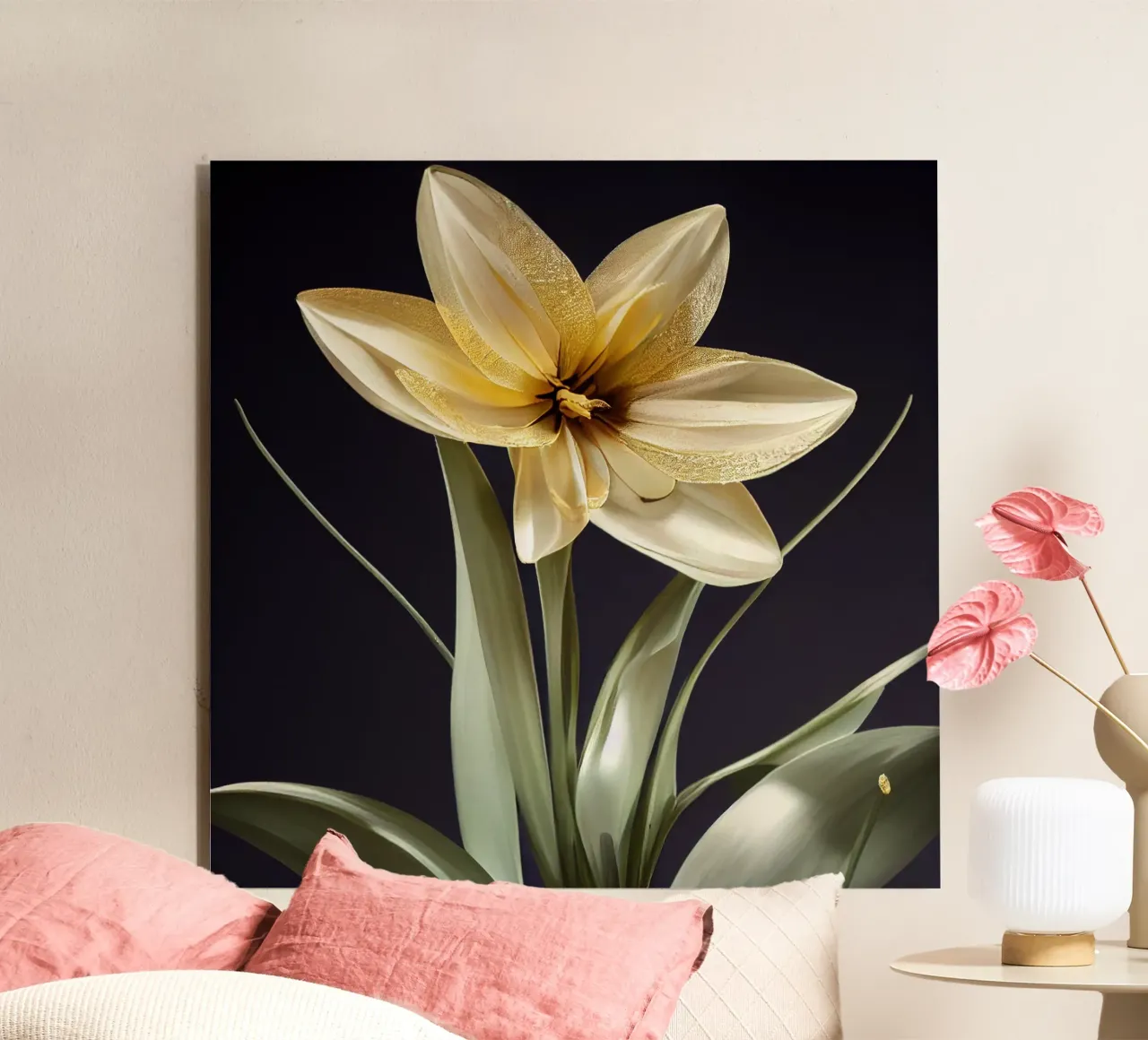 Macro fiore di narciso alluminio dibond da Bold Blooms