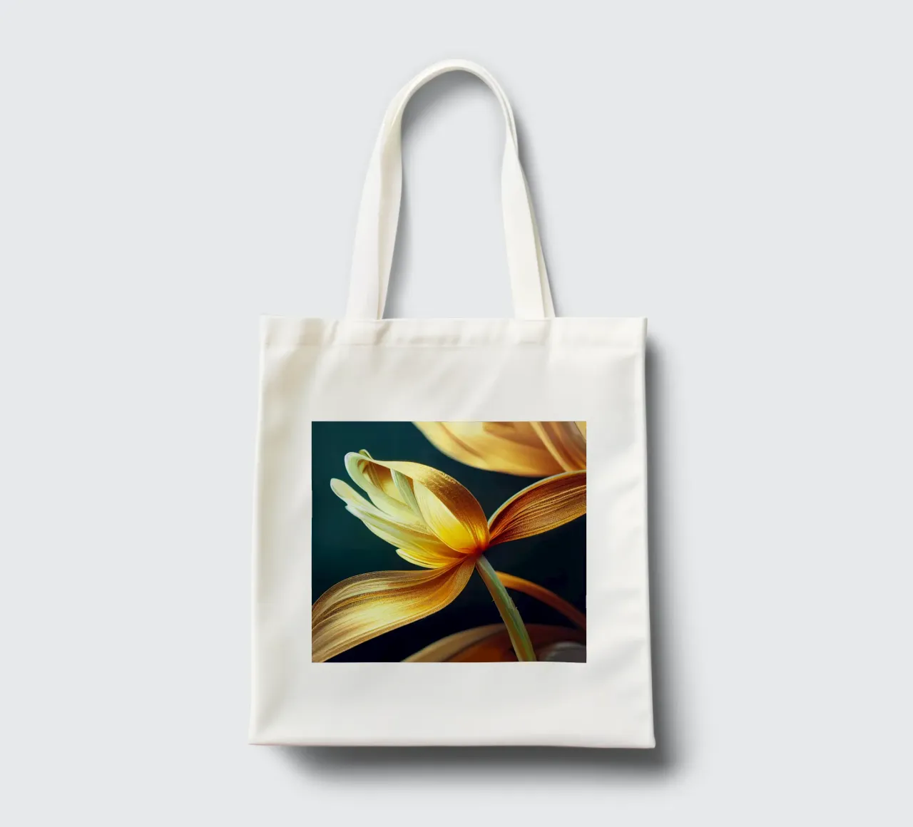 Macro fiore di narciso borsa in juta da Bold Blooms