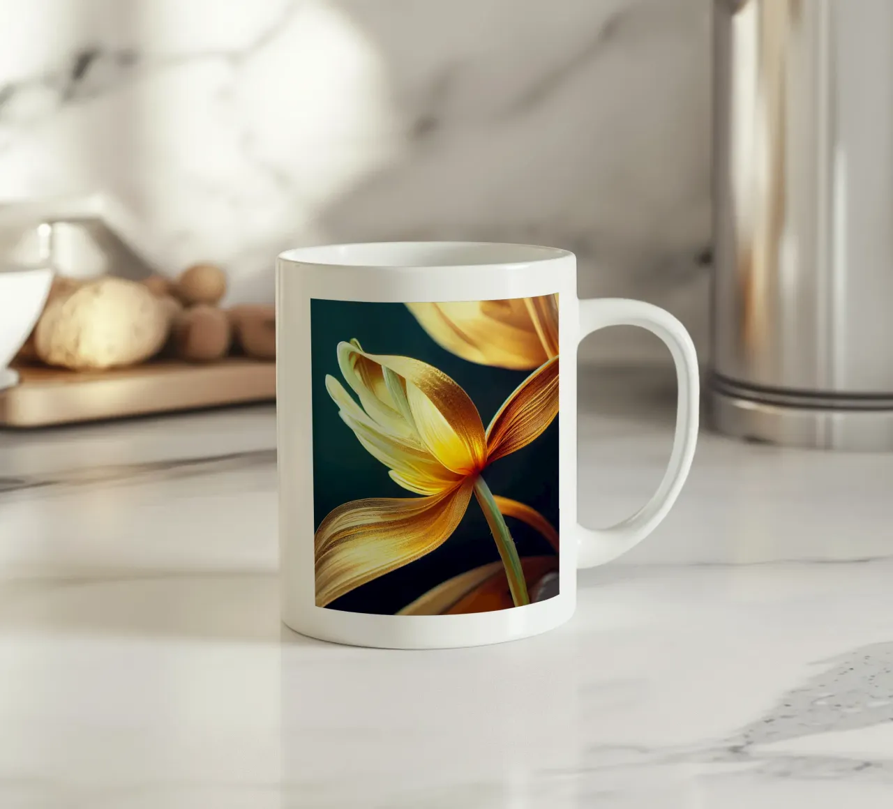 Macro fiore di narciso tazza in ceramica da Bold Blooms
