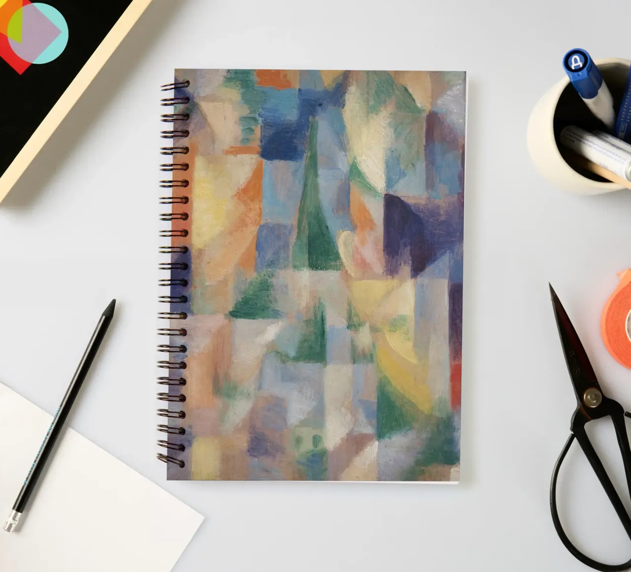 robert delaunay - Window spiral notebook by Timeless Artworks