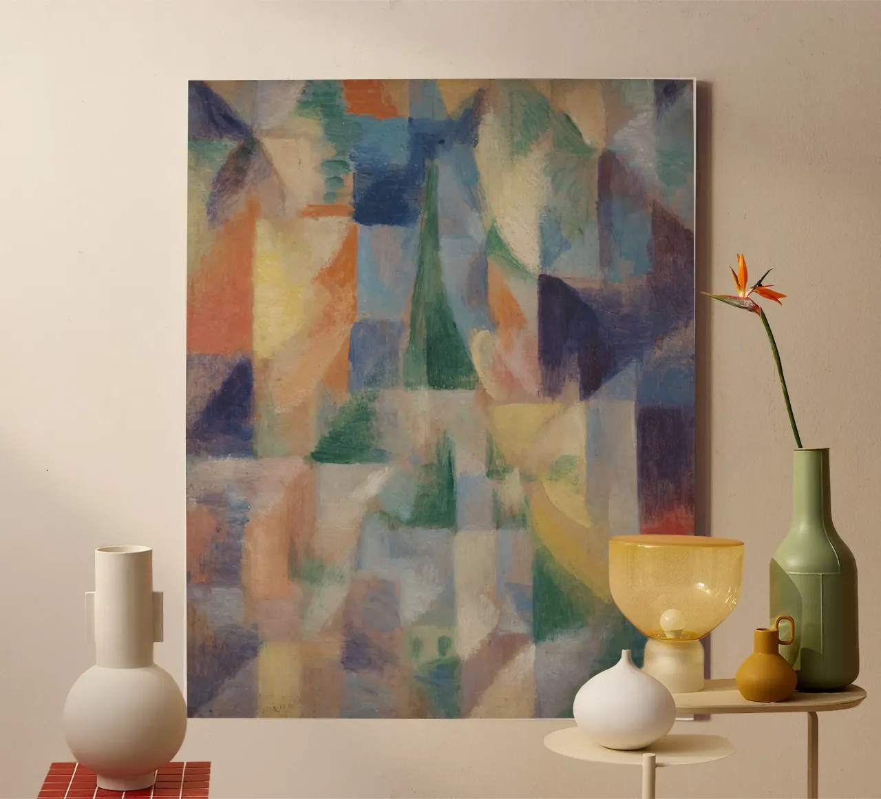 robert delaunay - Window canvas by Timeless Artworks