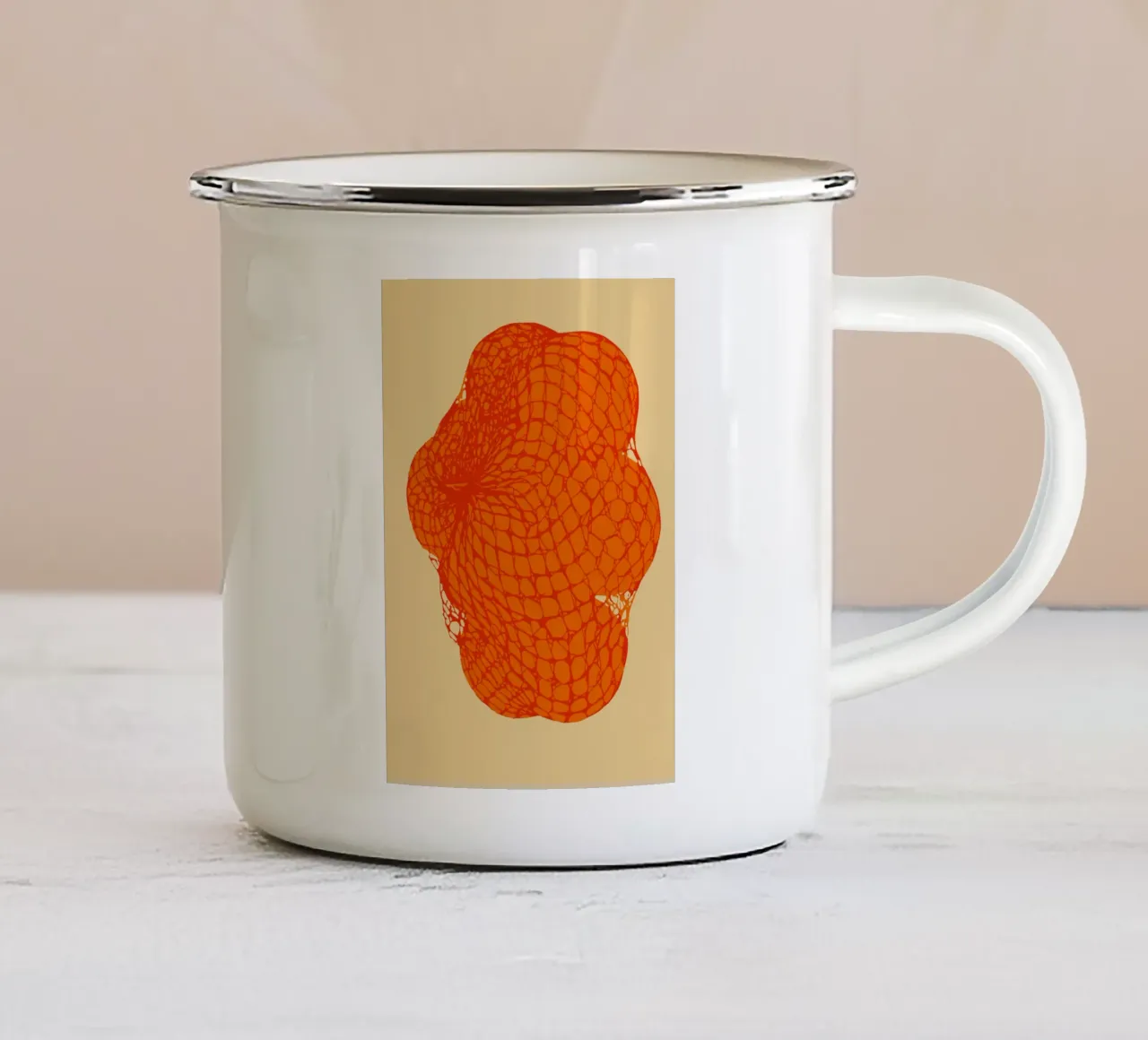 abstract mesh mug en émail de ramosashop