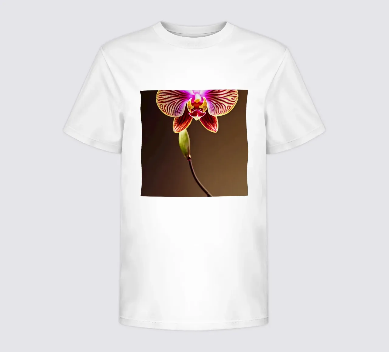 Macro fiore di orchidea t-shirt bambini da Bold Blooms