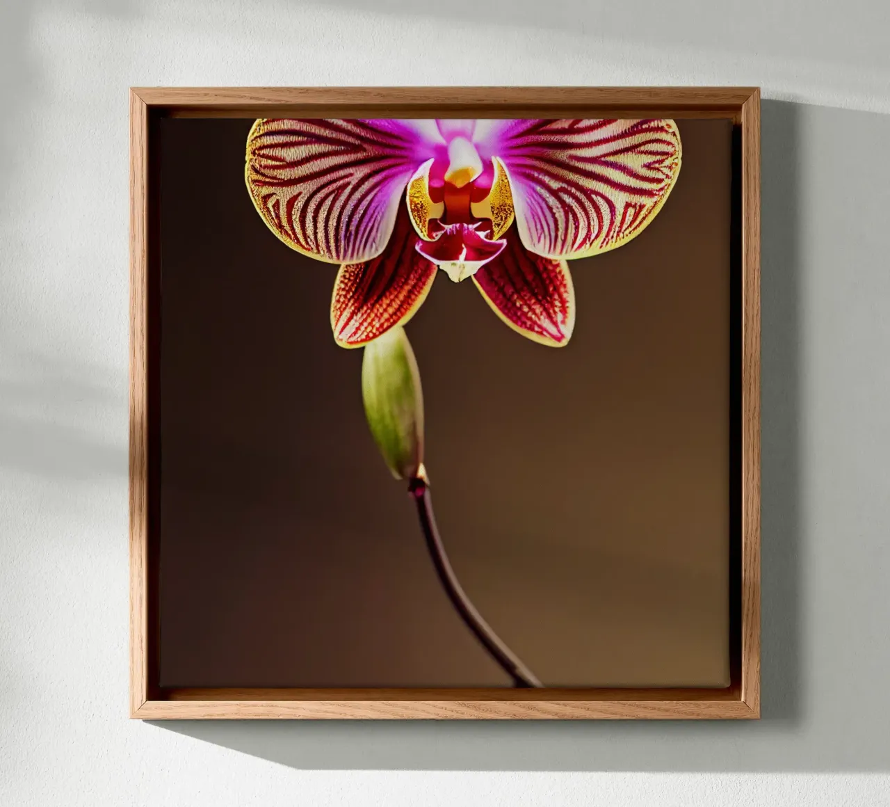 Macro Flor de orquídea lienzo de Bold Blooms