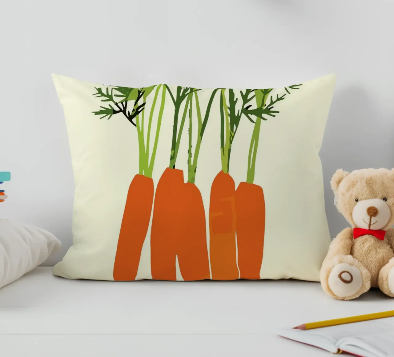 orange carrots cuscino da ramosashop